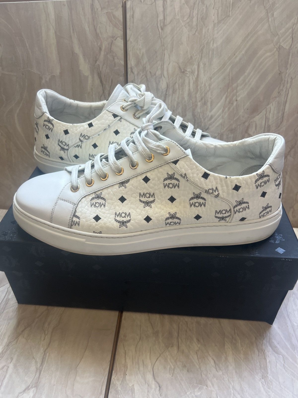 MCM MCM Terrain Lo Visetos Sneakers Size US 12 / EU 45 - 2 Thumbnail