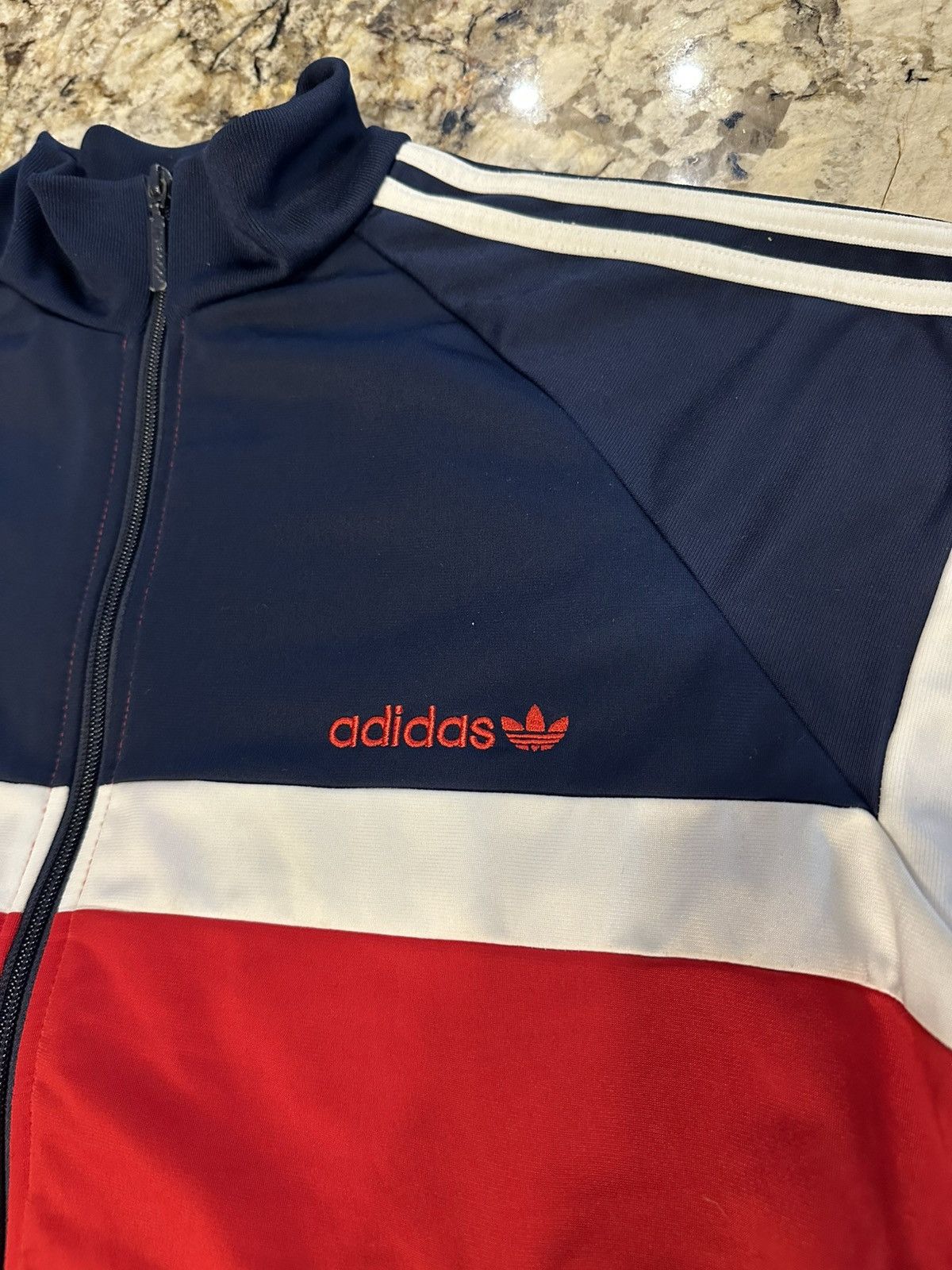 Adidas Adidas Track Jacket Limited Edition Red White Blue Size US L / EU 52-54 / 3 - 4 Thumbnail
