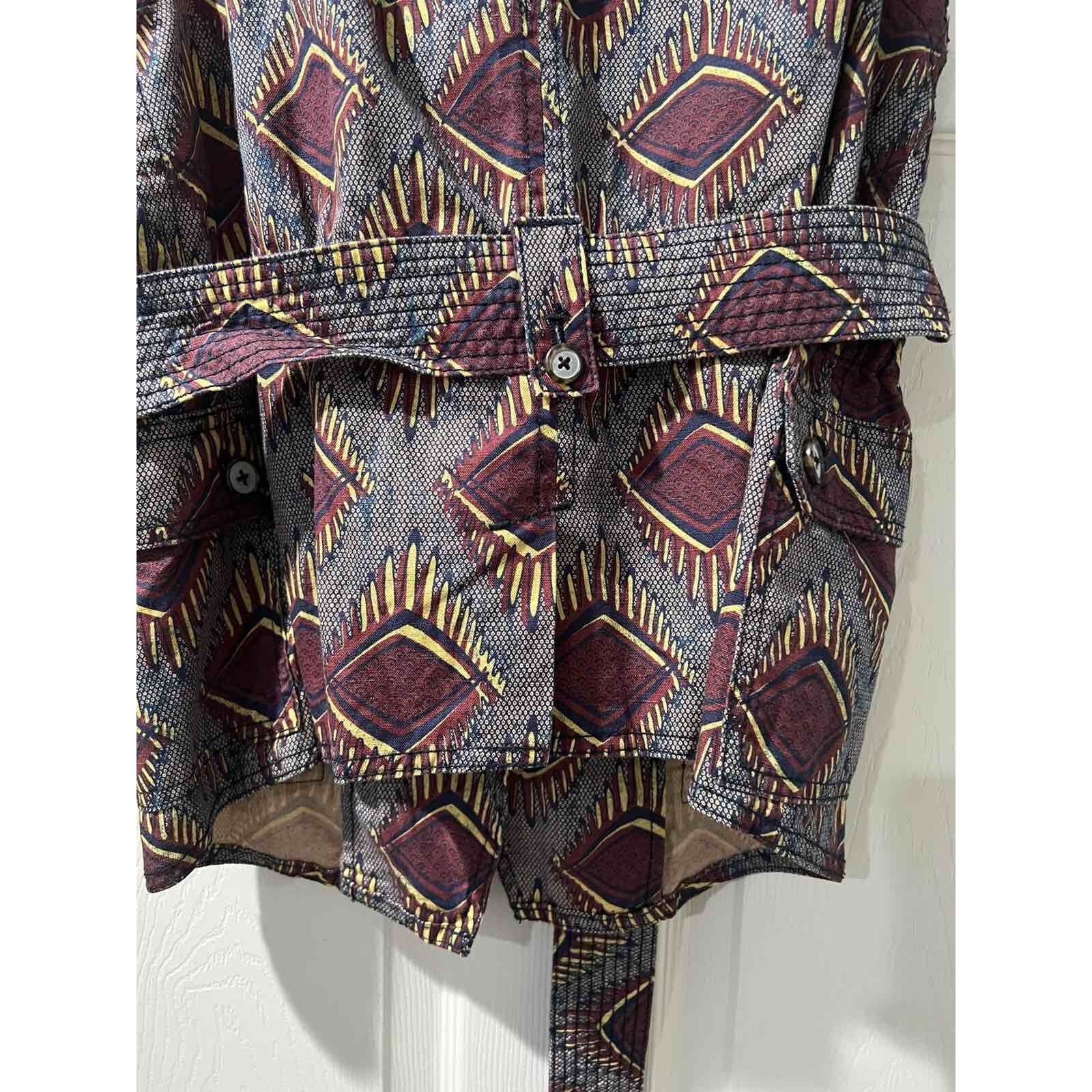 Anthropologie Anthropologie Vest Belt Aztec Size M Cotton A001605 Size M / US 6-8 / IT 42-44 - 8 Thumbnail