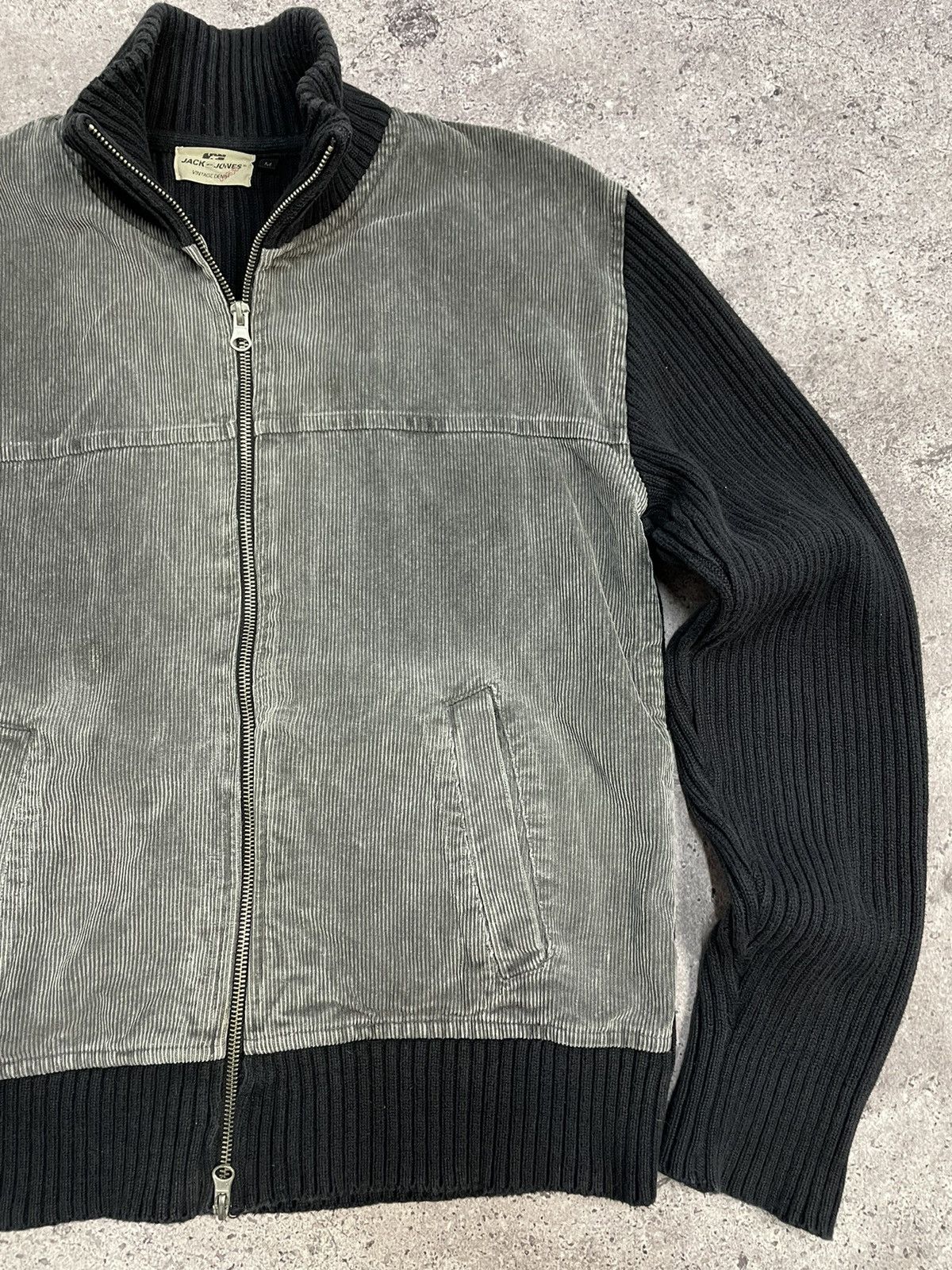 Vintage Diesel Style striped Sweater Faded Efect y2k