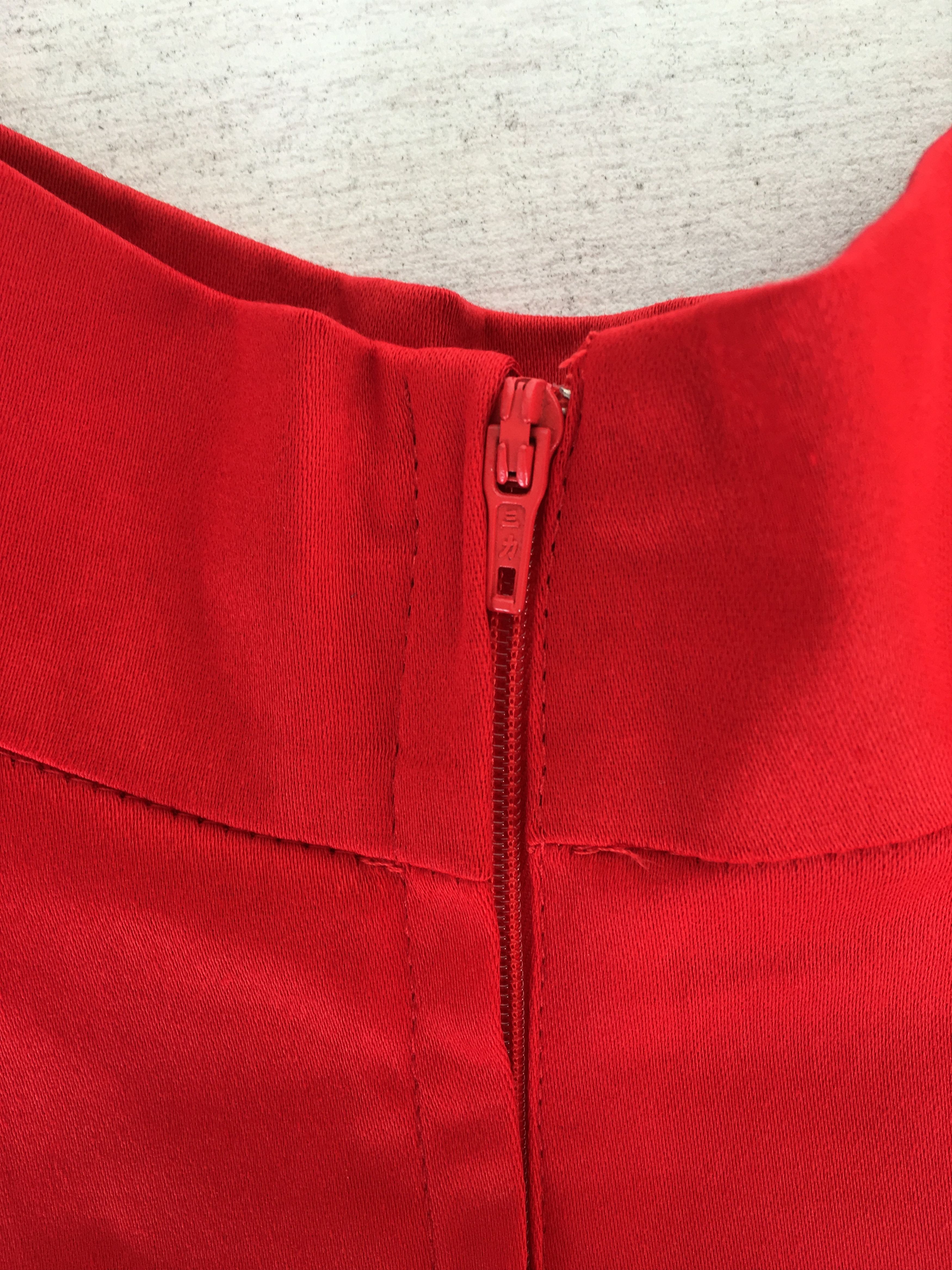 Other Full circel red midi skirt vintage style for women Size 38" / US 16 / IT 52 - 4 Thumbnail