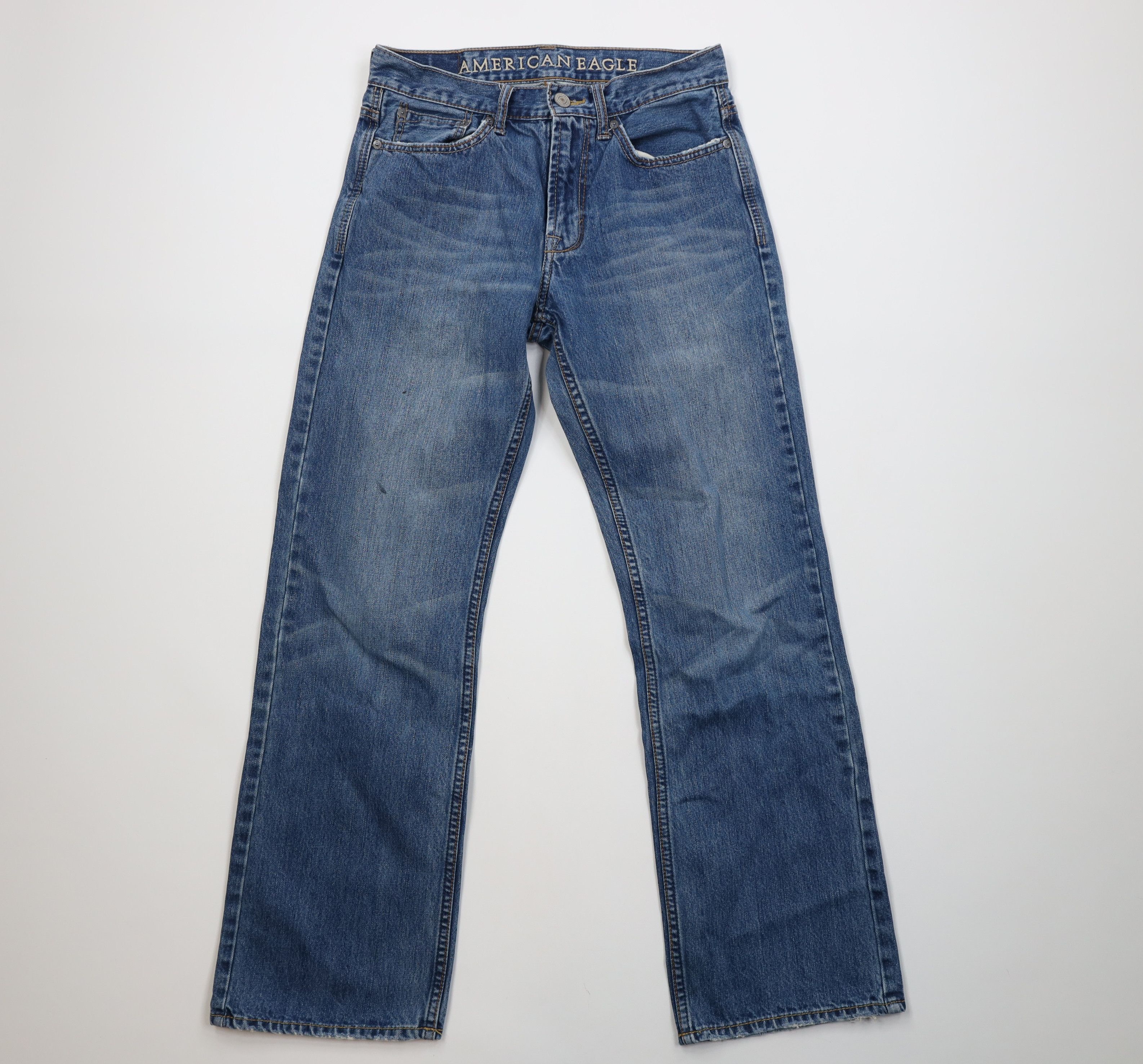 American Eagle Outfitters Vintage Y2K American Eagle Outfitters Wide Leg Bootcut Jeans Size US 29 - 1 Thumbnail