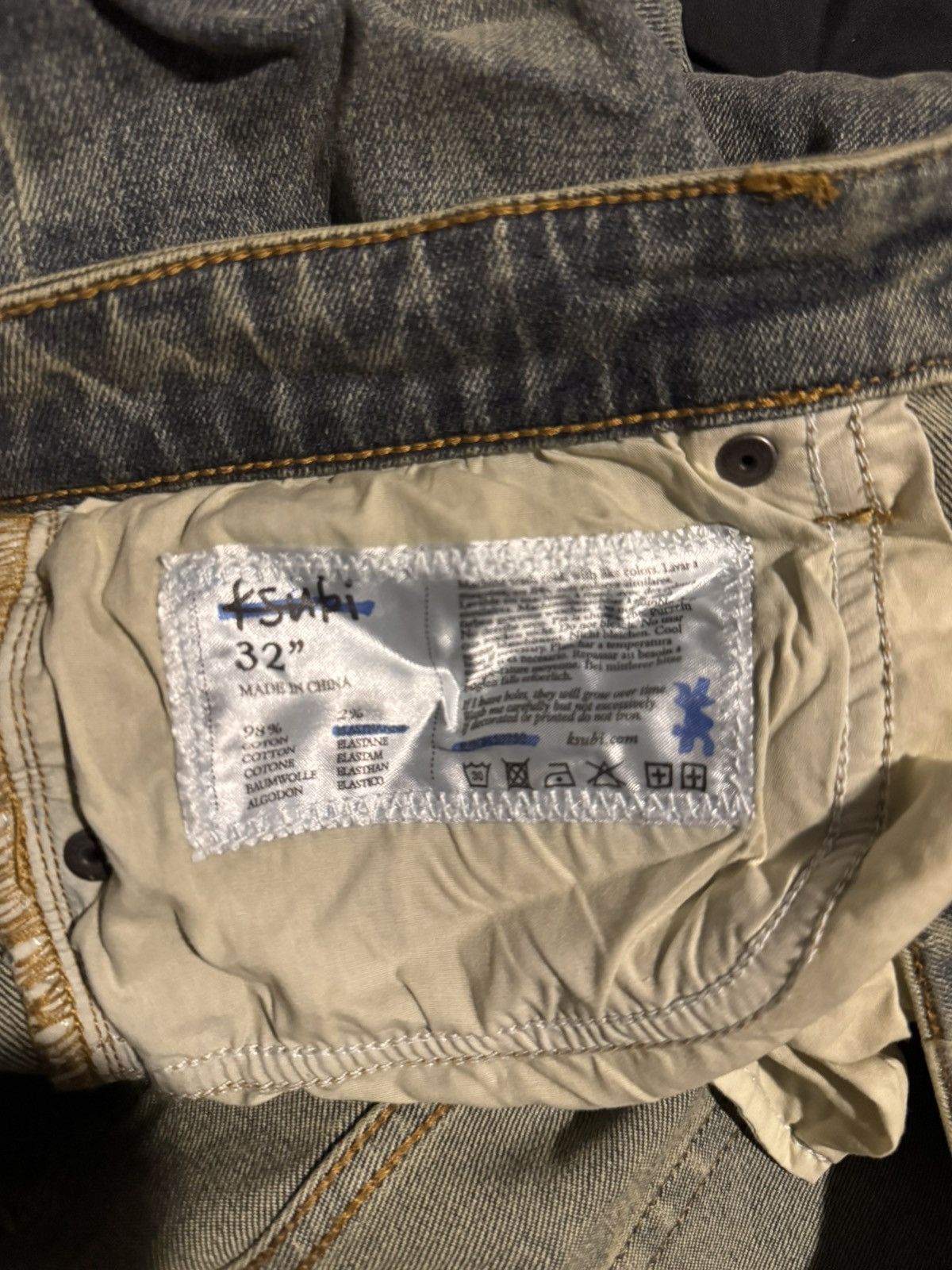 Ksubi Ksubi Chitch Stage Dive Caged Denim 32 Size US 32 / EU 48 - 5 Thumbnail