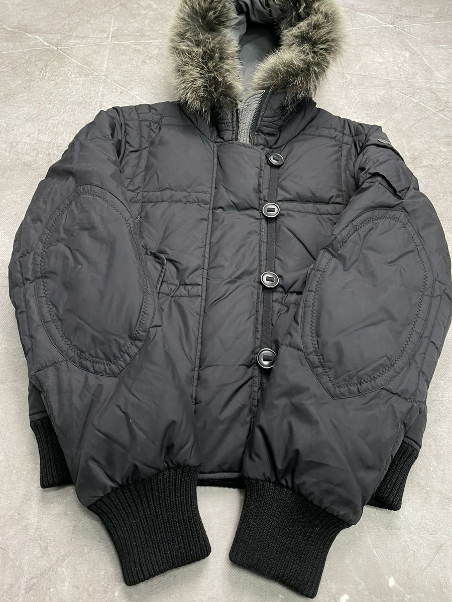 Le Grande Bleu (L.G.B.) puffer bomber fur hood if six was nine y2k hysteric glamour Size US L / EU 52-54 / 3 - 7 Thumbnail