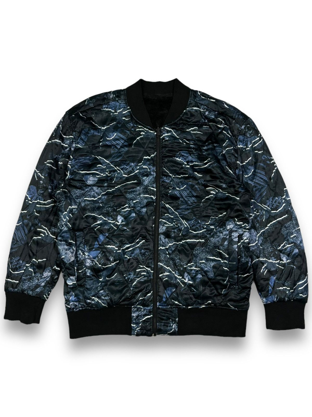 Other Vintage Paradox Reversible Fleece Quilted Bomber Jacket Size US M / EU 48-50 / 2 - 1 Thumbnail