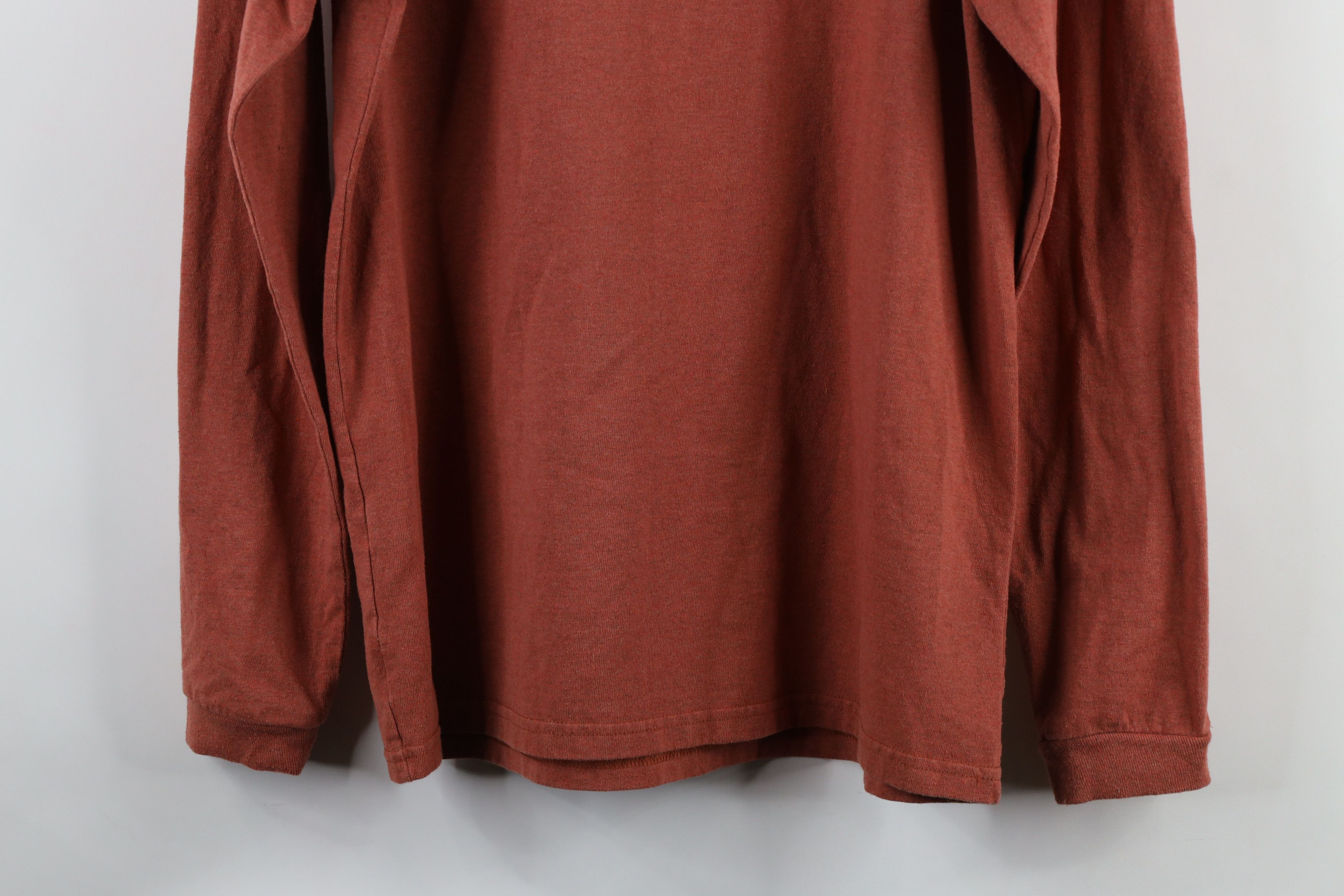 Patagonia × Vintage Patagonia Big Logo Long Sleeve T-Shirt Reddish Orange Size US M / EU 48-50 / 2 - 12 Thumbnail