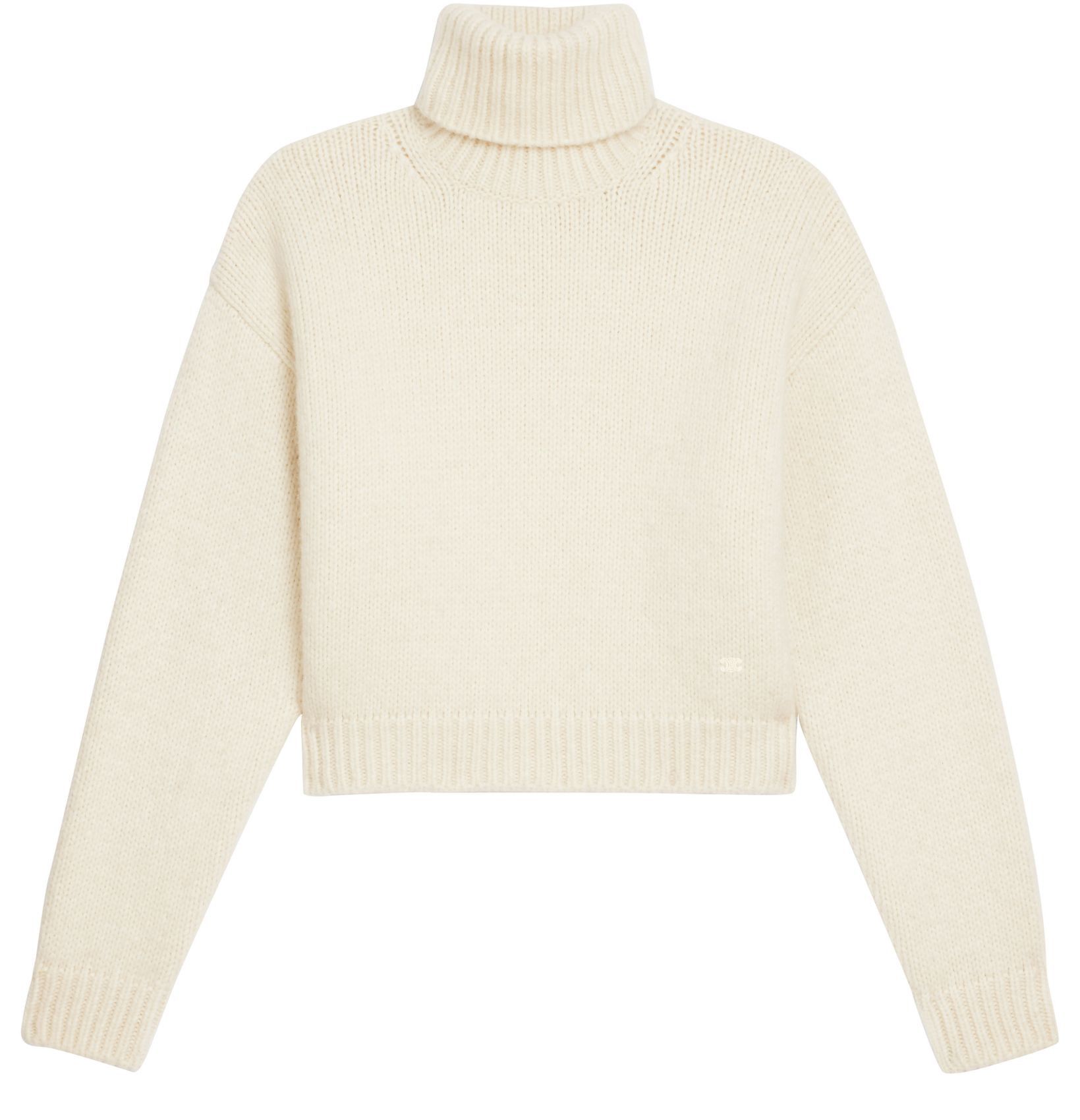 Celine o1w1db11124 Alpaca Wool Triomphe Turtleneck Sweater Size XS / US 0-2 / IT 36-38 - 1 Thumbnail