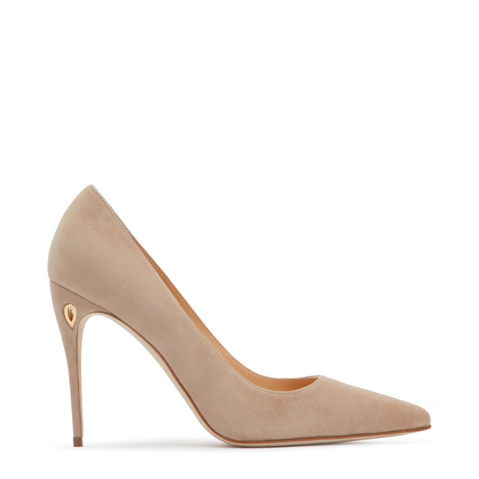 Other Jennifer Chamandi Lorenzo 105 mm Sand Suede Pumps sz. 39 eu Size US 9 / IT 39 - 3 Thumbnail