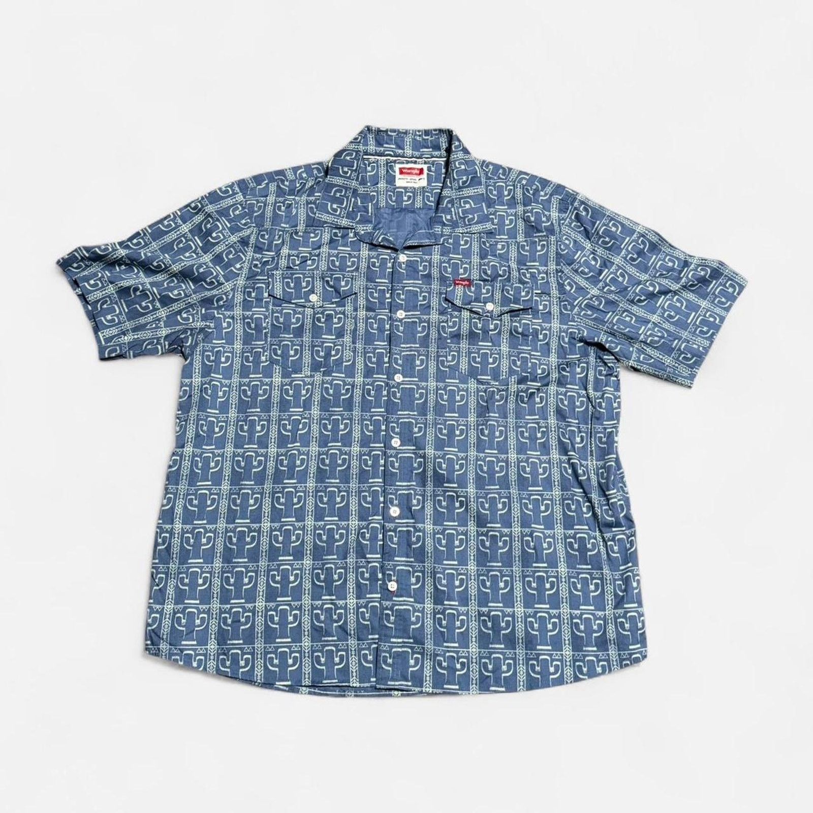 Wrangler Wrangler with cactus design XXL size button up long sleeve Size US XXL / EU 58 / 5 - 1 Thumbnail