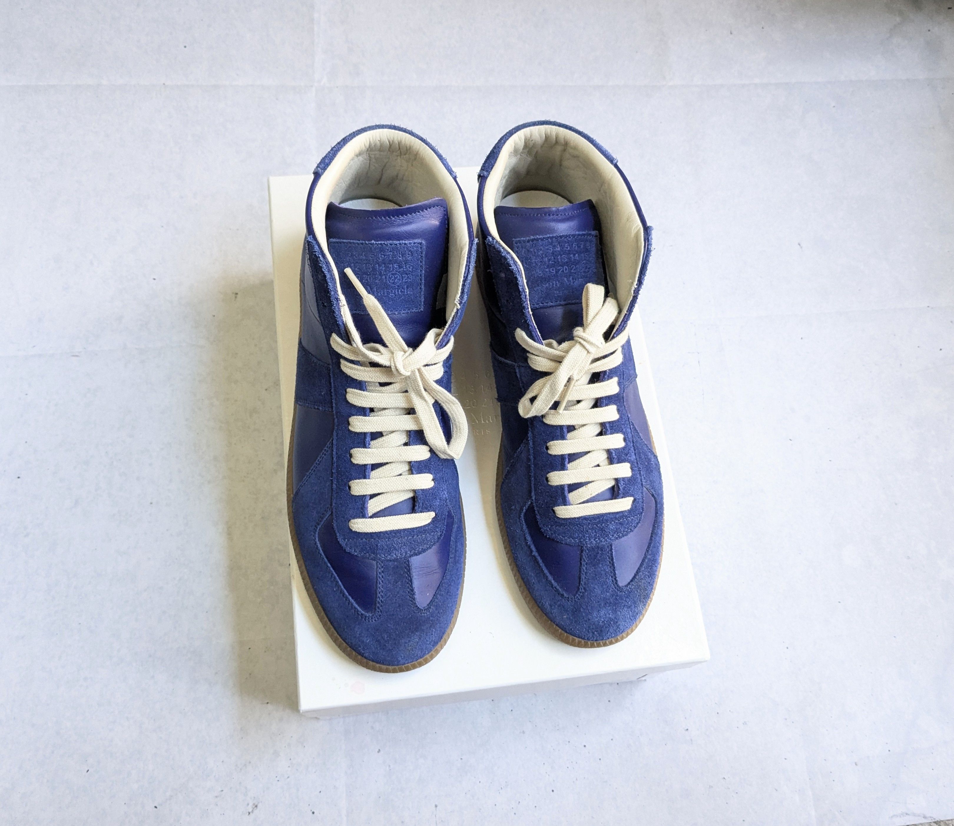 Maison Margiela Maison Margiela Replica GAT Blue 10 43 High Tops Gum Size US 10 / EU 43 - 4 Thumbnail