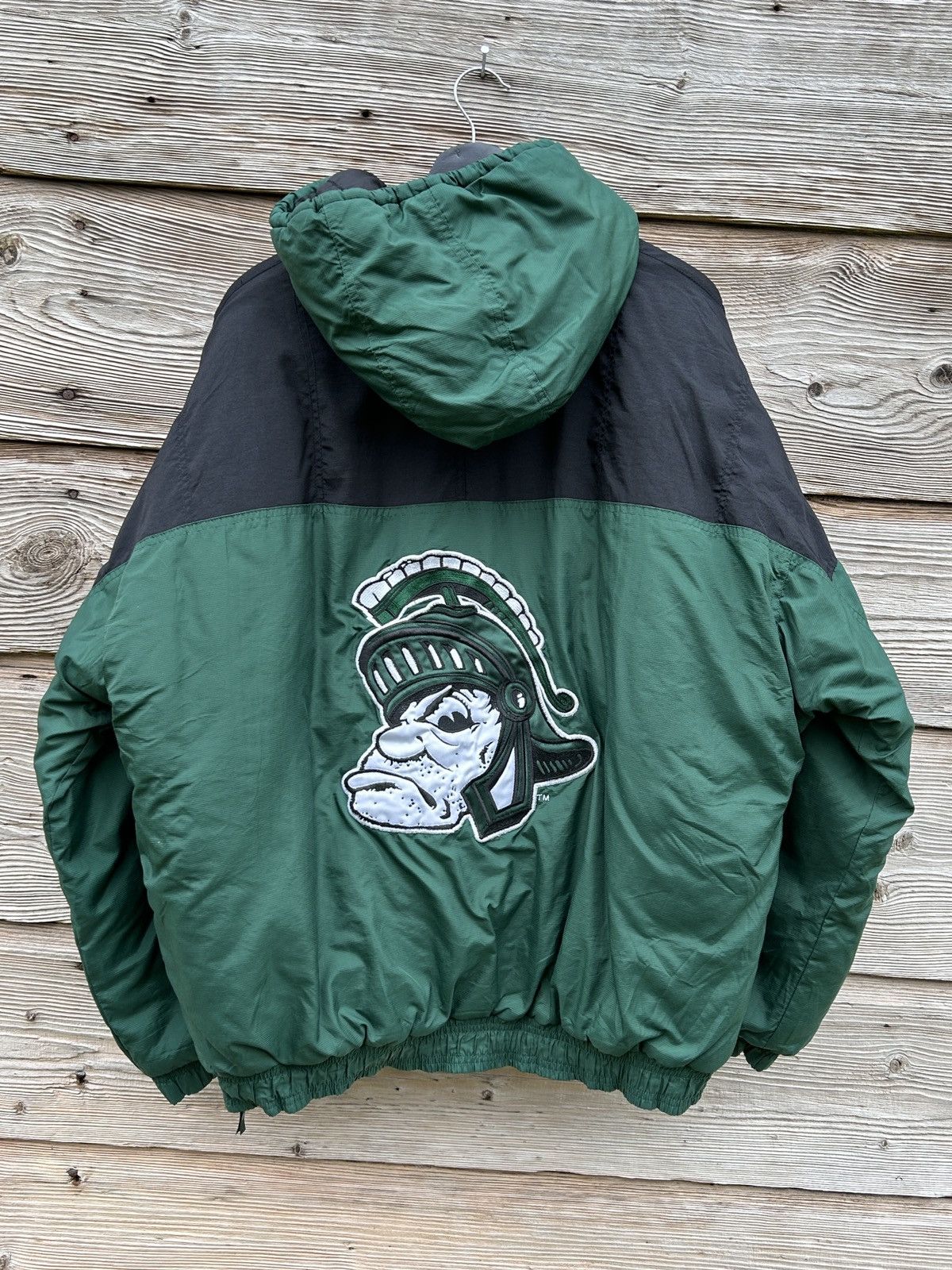 NFL 90s Vintage Starter Michigan State Spartans Parka Jacket Size US XL / EU 56 / 4 - 10 Thumbnail
