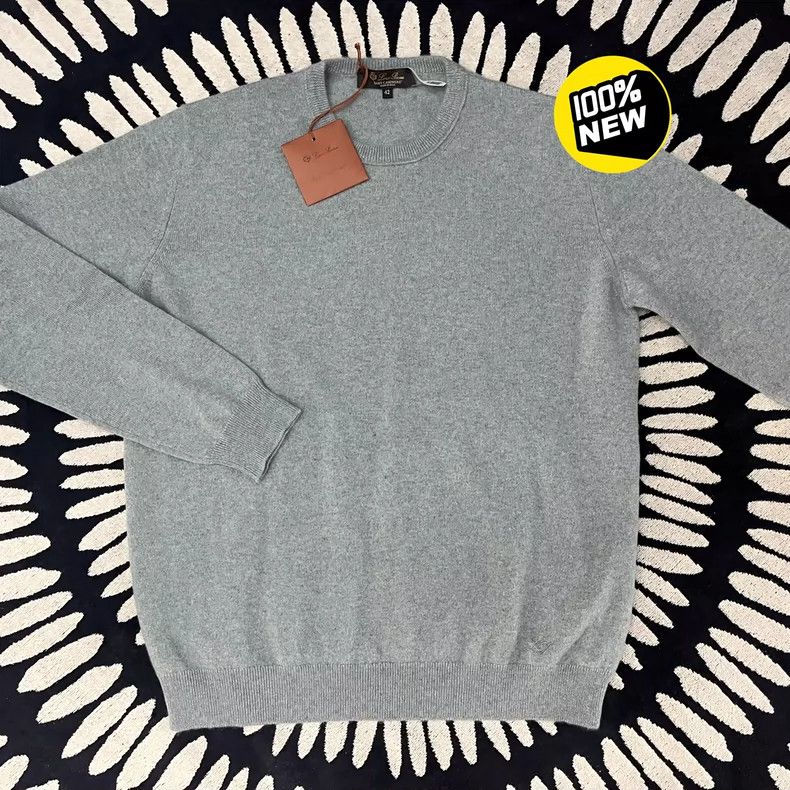 Loro Piana Light Blue Baby Cashmere Sweater - dmc