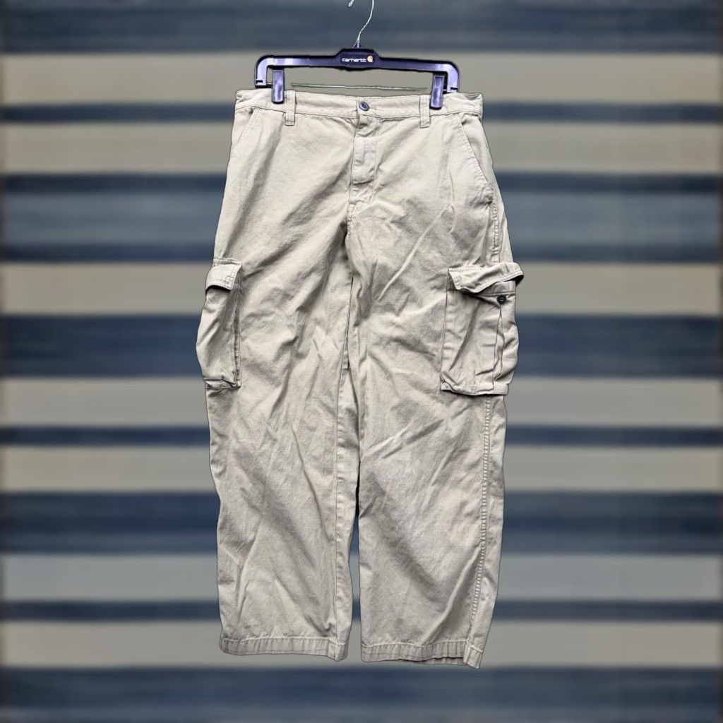 Madewell Madewell Cargo Pants Womens 31 Green Tapered Fatigue Cargo Pants Baggy Skater Y2K Canvas Cotton High Rise Button Zip Pockets Jeans? Size 24" / US 00 / IT 34 - 1 Thumbnail