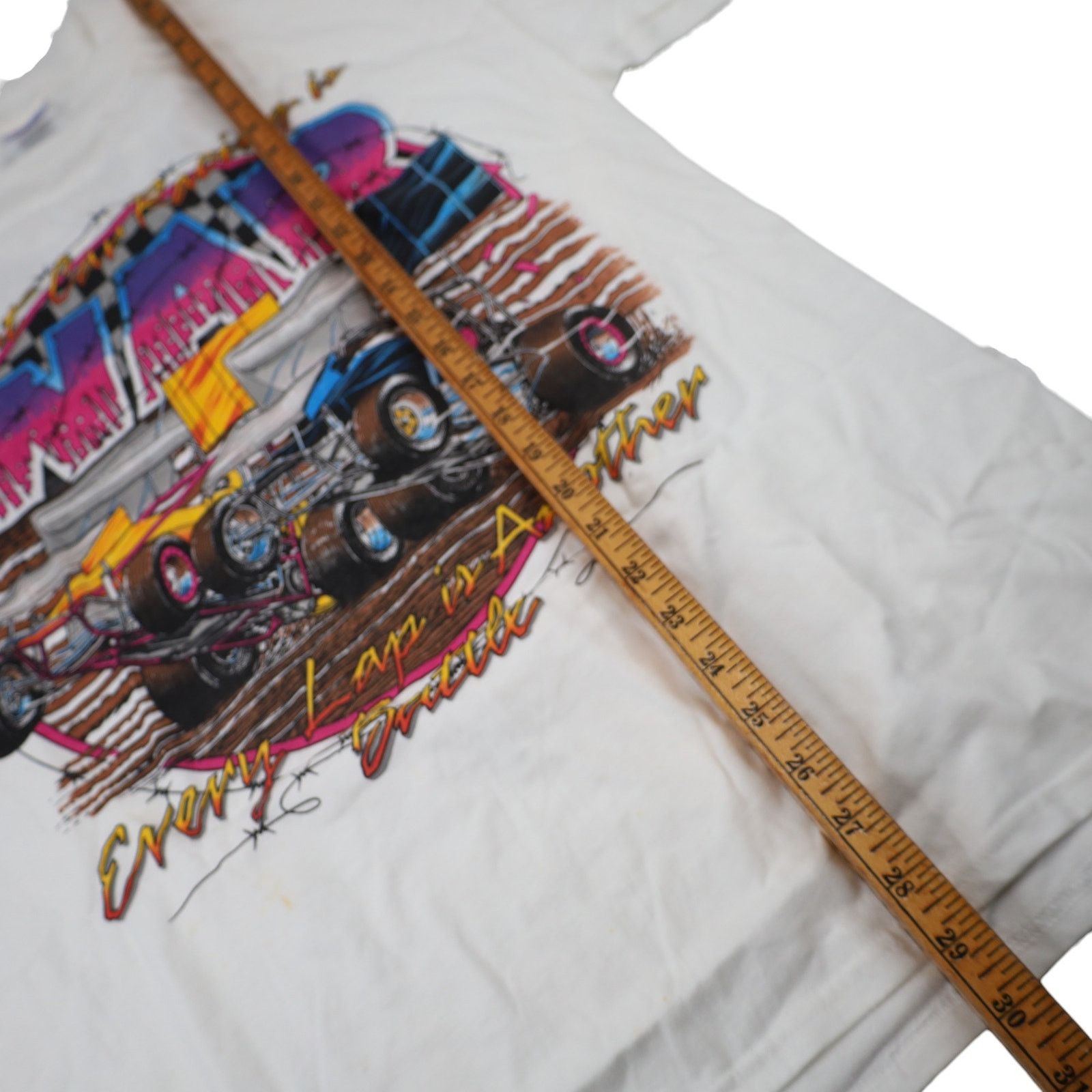 Vintage VTG Manzanita Speedway Sprint Car Racing War Graphic T Shirt Size US L / EU 52-54 / 3 - 8 Thumbnail