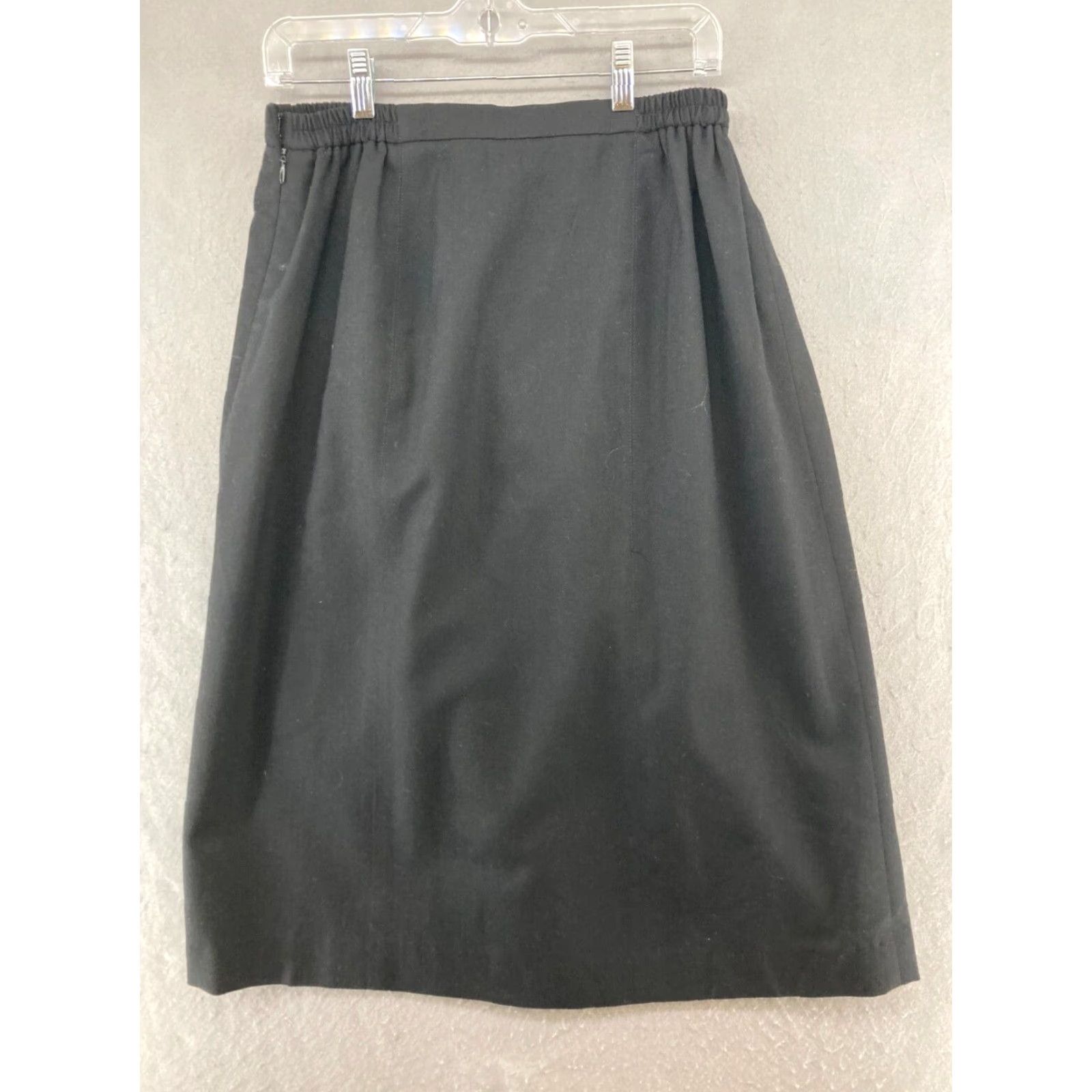 Talbots VINTAGE Talbots Skirt 12W Black Wool USA MADE Size 34" / US 12 / IT 48 - 5 Thumbnail