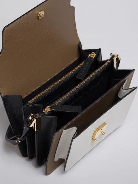 Marni o1w1db11024 Size: OS / Medium Shoulder Bag in White & Brown Size ONE SIZE - 2 Thumbnail