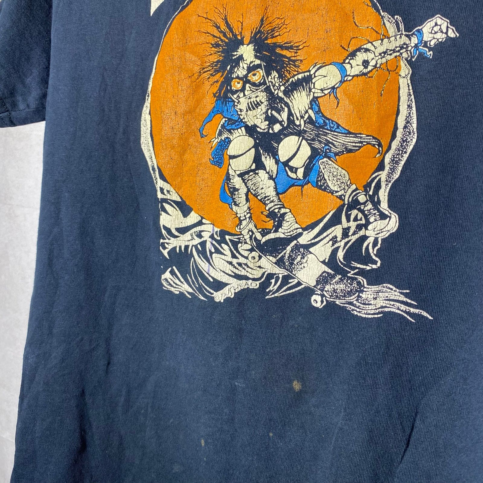 Thrasher Vintage 90s Thrasher Pushead T Shirt Sz S Skateboard Skate Size US S / EU 44-46 / 1 - 2 Thumbnail