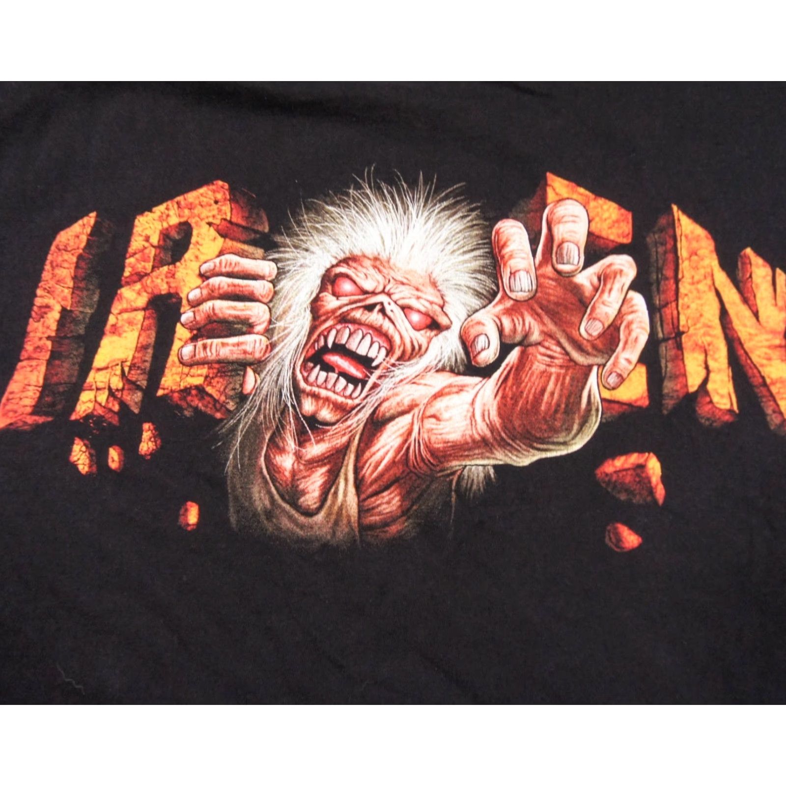 Vintage Iron Maiden T-Shirt Mens Large Black Cotton Logo Band Music Heavy Metal The Book of Souls Size US L / EU 52-54 / 3 - 4 Thumbnail