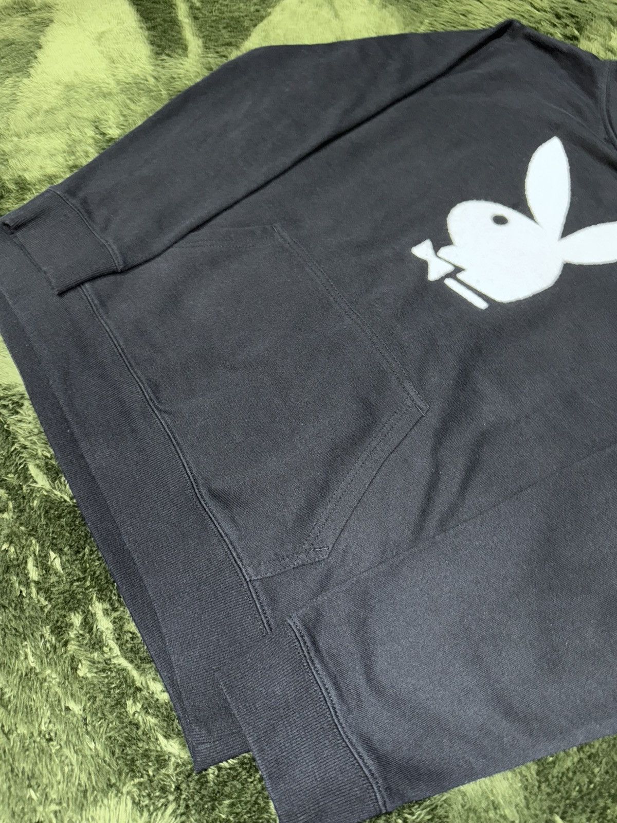 Playboy [XL] playboy japan light weight fleece logo hoodie black Size US XL / EU 56 / 4 - 4 Thumbnail