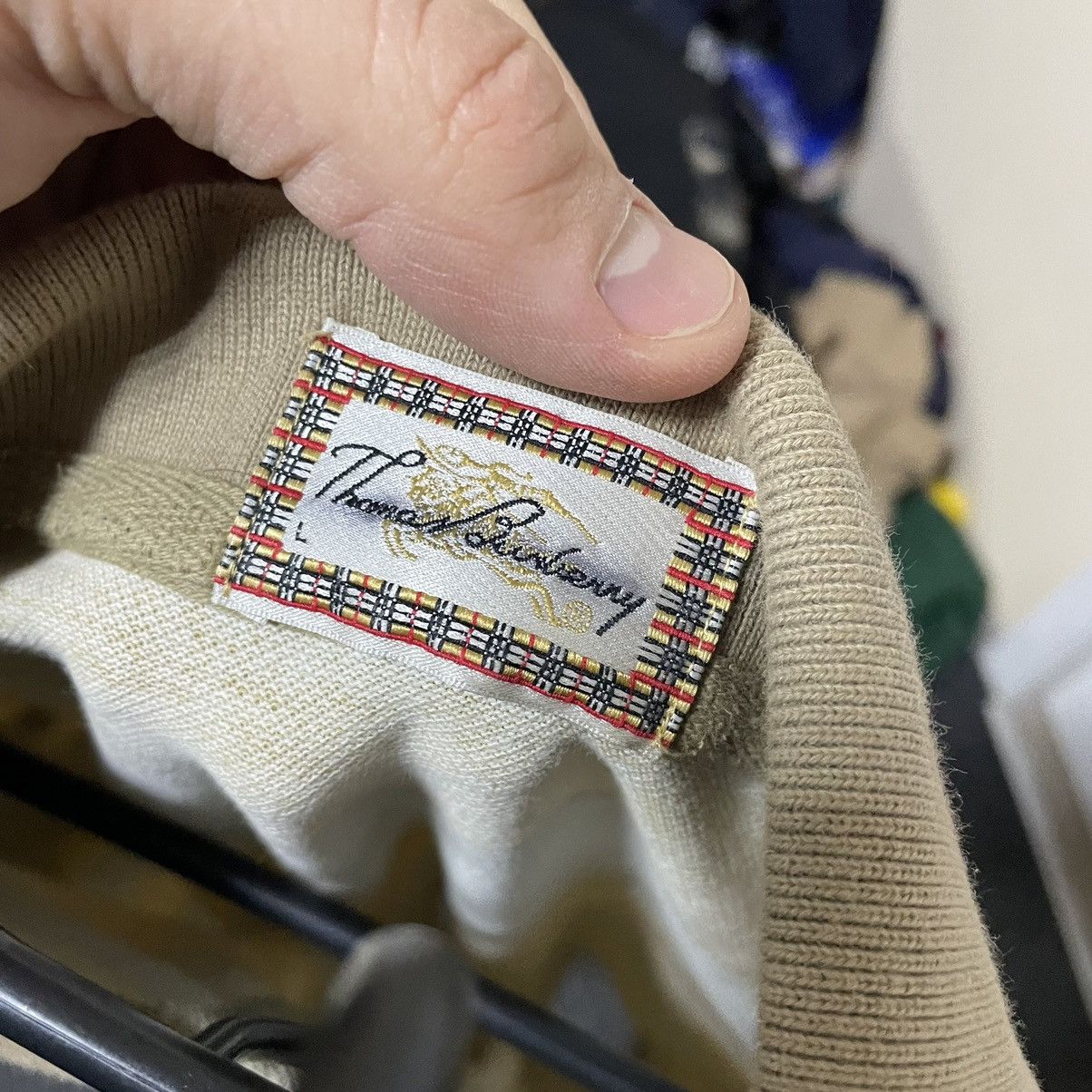 Burberry × Vintage Thomas Burberry Polo Shirt 90s tee striped old money luxury Size US XL / EU 56 / 4 - 6 Thumbnail