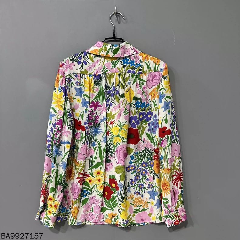 Gucci Gucci Size 38 Dark ripple dot double G floral full print sh Size US XXS / EU 40 - 3 Thumbnail
