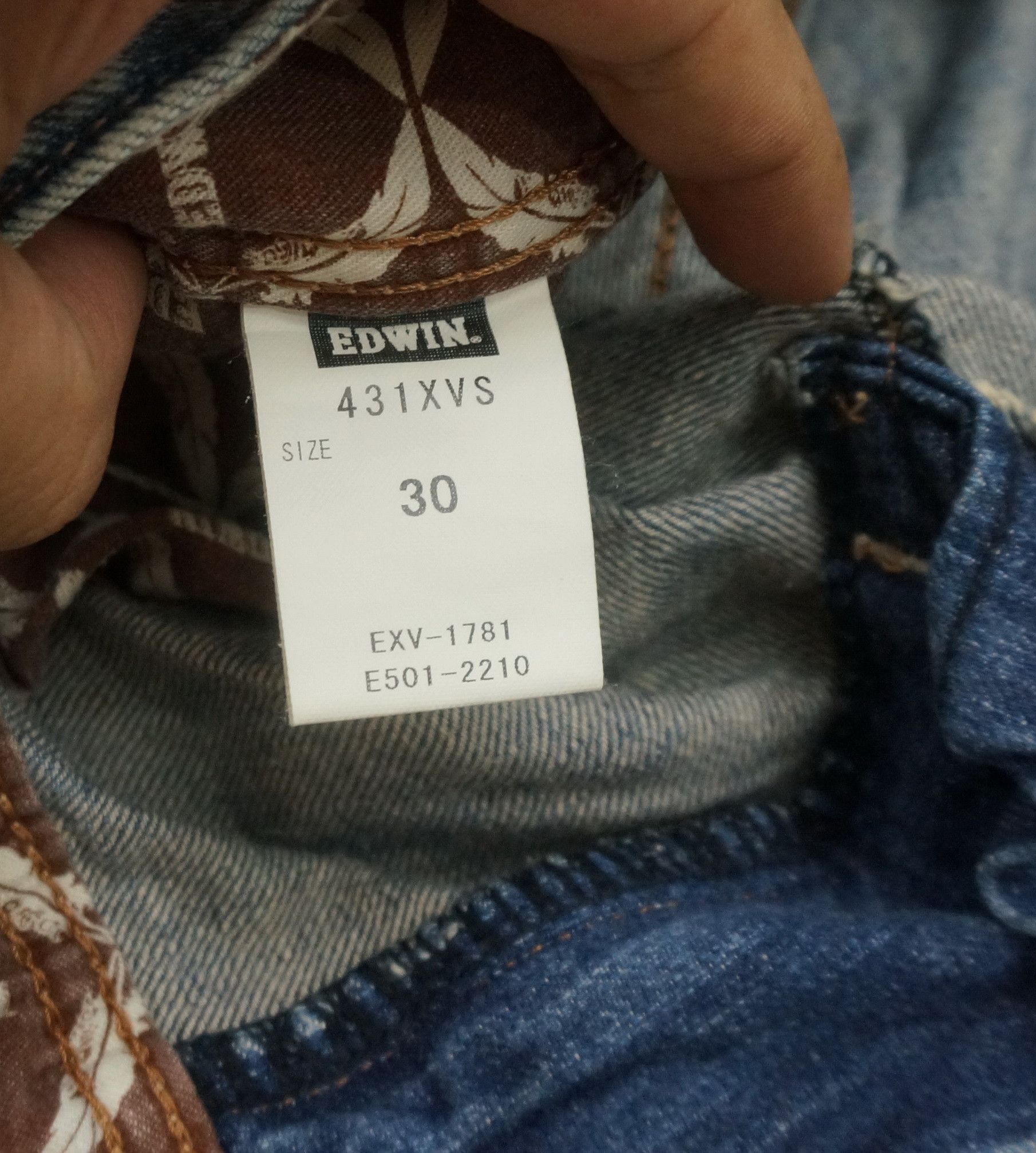 Japanese Brand Edwin XVS Japan Flared Bootcut Clawmark Jeans Size US 31 - 14 Thumbnail