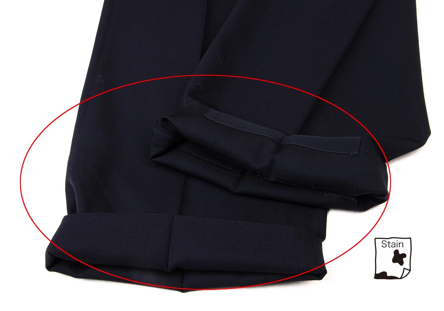 Comme des Garcons Homme Plus Wool Tuck Wide Pants in Navy, Size S Size US 30 / EU 46 - 10 Thumbnail