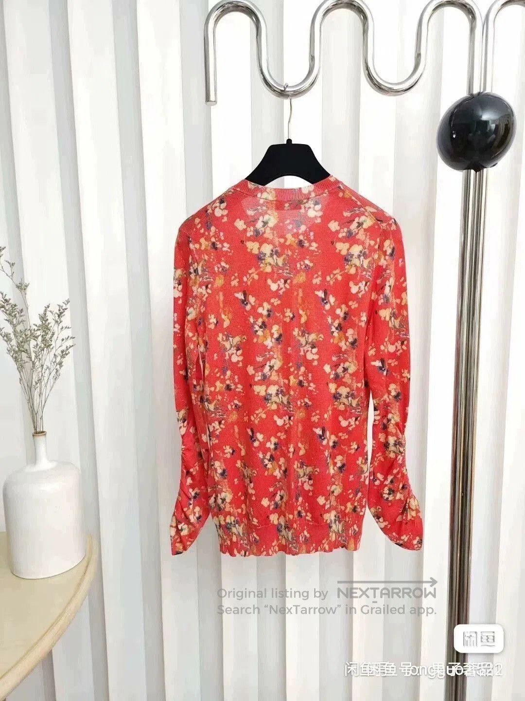 Dior dior floral knit sweater with drawstring cuffs. Size M / US 6-8 / IT 42-44 - 2 Thumbnail