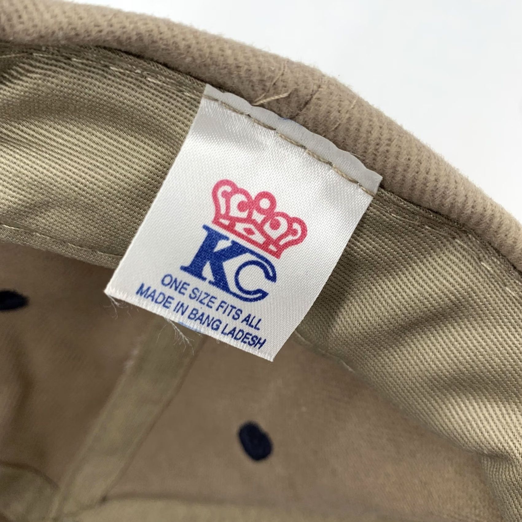 Vintage KC The Five Hat Cap Snap Back Mens Beige Blue Baseball One Size Logo Embroidered Size ONE SIZE - 7 Thumbnail