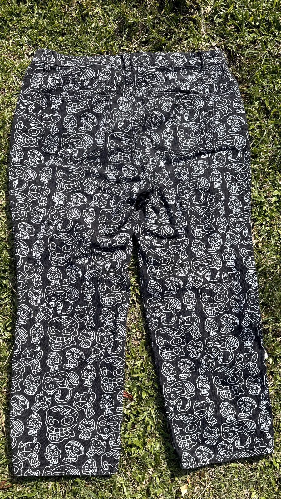 Other Black Graphic Skull Pants - Streetwear / Casual Fit Size US 34 / EU 50 - 7 Thumbnail