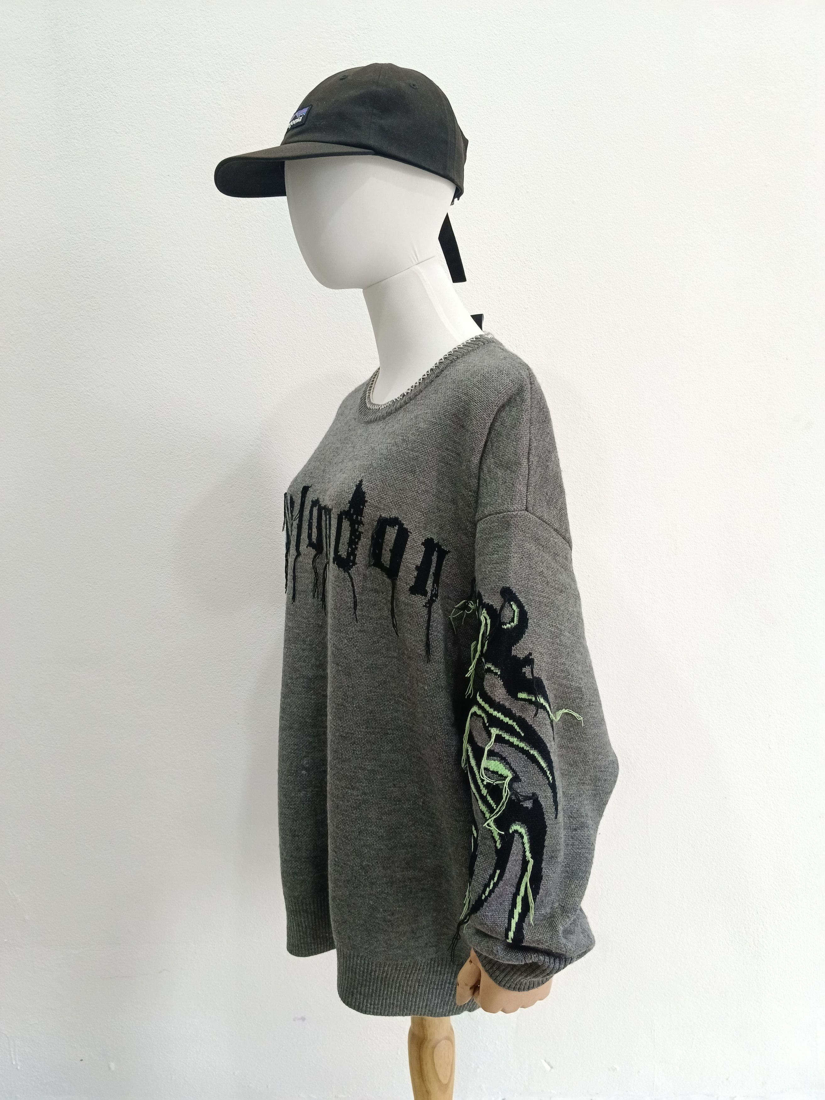 Boy London Boy London Oversized Knit Sweater - Flame Graphics Size US M / EU 48-50 / 2 - 3 Thumbnail