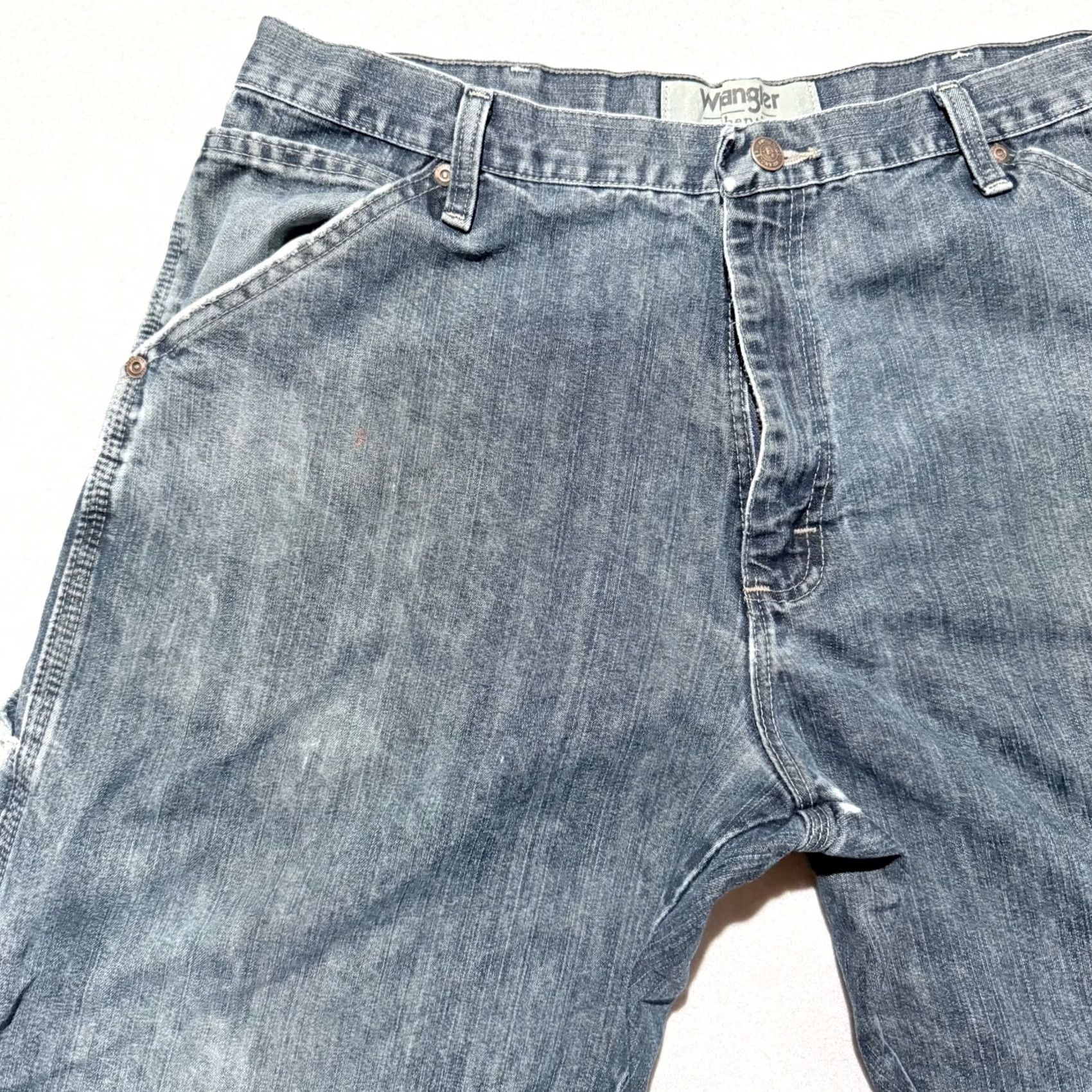 Wrangler VINTAGE Wrangler Authentics Carpenter Jeans Men Storm Denim Classic-Fit Straight 36x30 Storm Blue Wrangler Jeans Mens Vintage Size US 36 / EU 52 - 2 Thumbnail