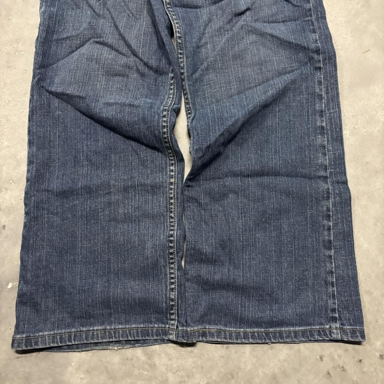 Japanese Brand × Vintage Crazy Vintage Y2K/2000s Grunge Dark Wash Skater Denim Jeans! Size US 34 / EU 50 - 6 Thumbnail