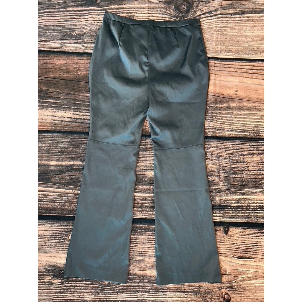 Urban Outfitters Urban Outfitters Women's 8 Gray Satin Straight Dress Pants Size 30" / US 8 / IT 44 - 3 Thumbnail