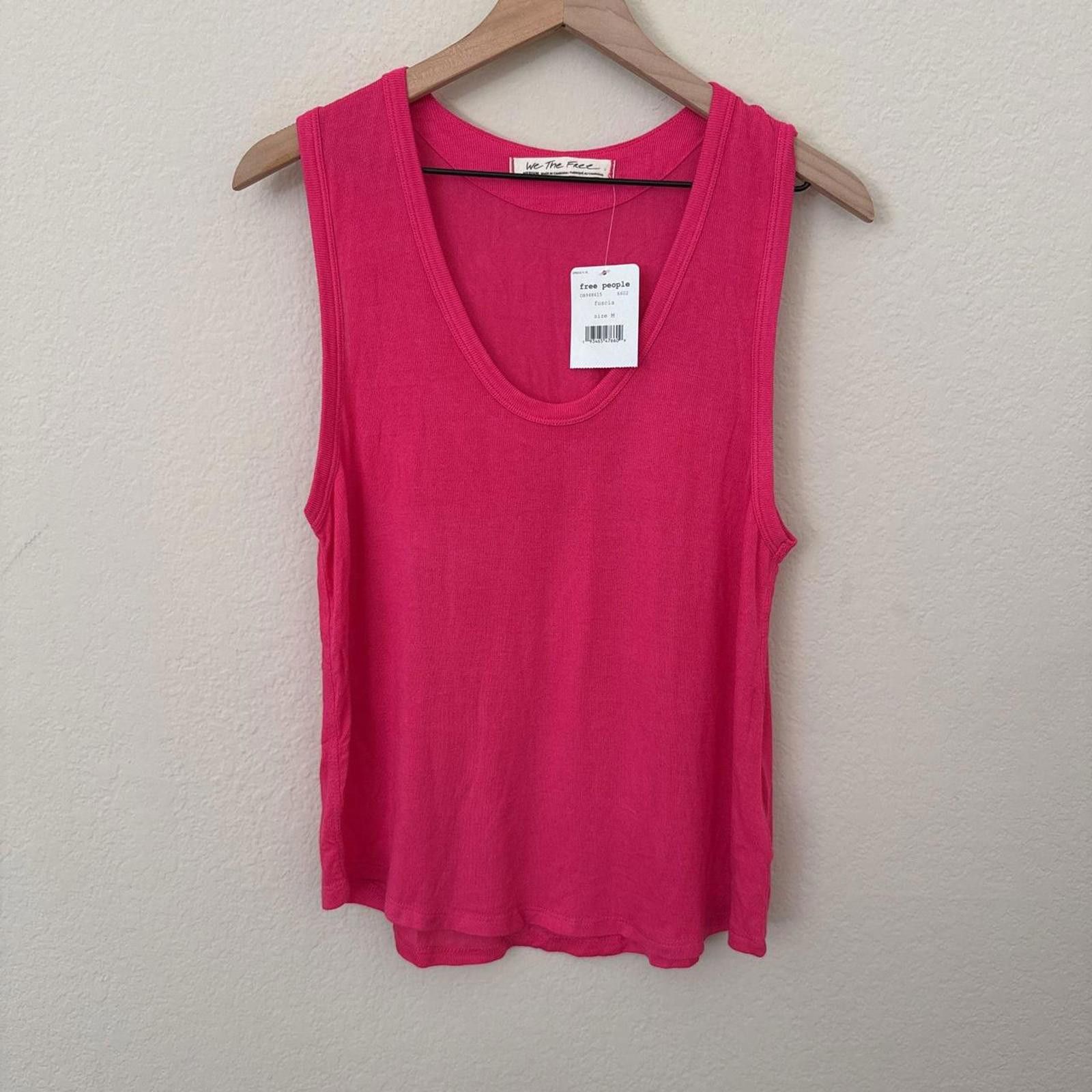 Free People Free People Take The Plunge Tank Top Women’s M Hot Pink NWT Size M / US 6-8 / IT 42-44 - 1 Thumbnail