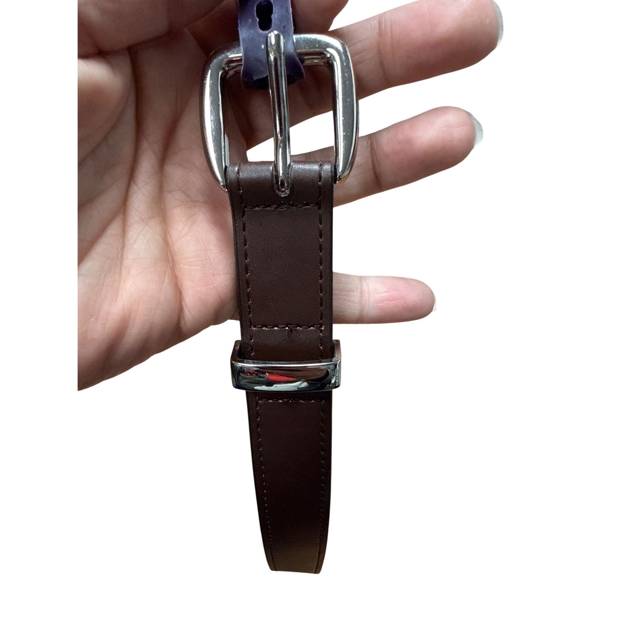 Other Ava & Viv Womens Brown Faux Leather Belt 1X With Silver Buck Size ONE SIZE - 3 Thumbnail