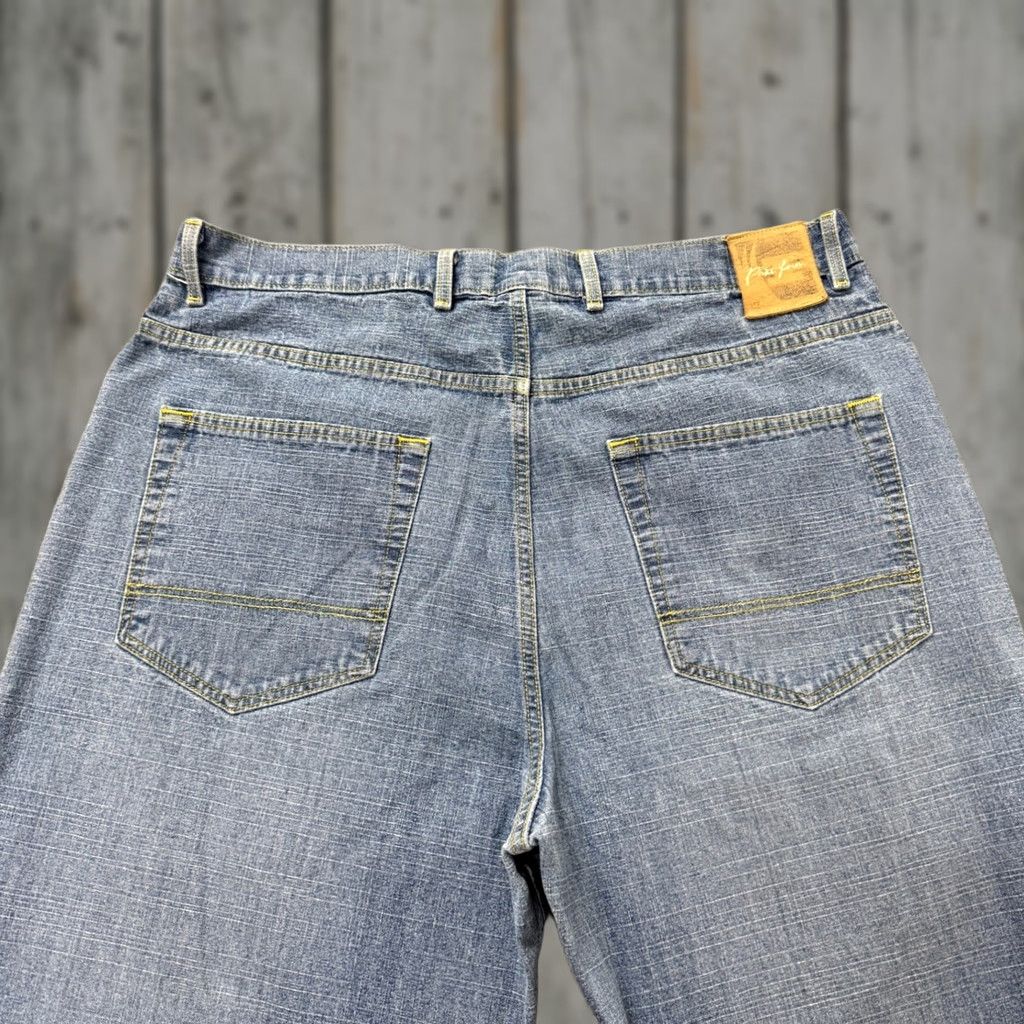 Phat Farm Phat Farm Jeans Men 38x32 Baggy Light Wash Distressed 100% Cotton Blue Jeans Mens Wide-Leg 90s Distressed Style Size US 38 / EU 54 - 1 Thumbnail