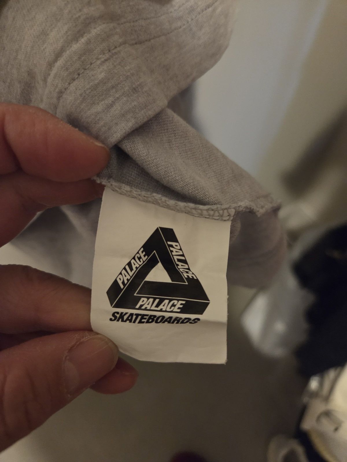 Palace Palace Logo Long Sleeve Tee Grey Size M Size US M / EU 48-50 / 2 - 6 Thumbnail