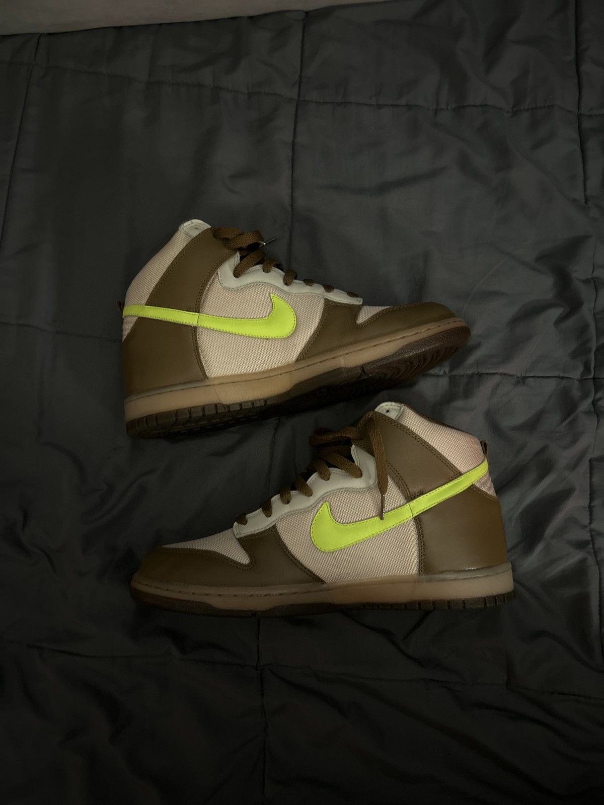 Nike × Vintage Nike dunk high “Shrek” Size US 11 / EU 44 - 5 Thumbnail