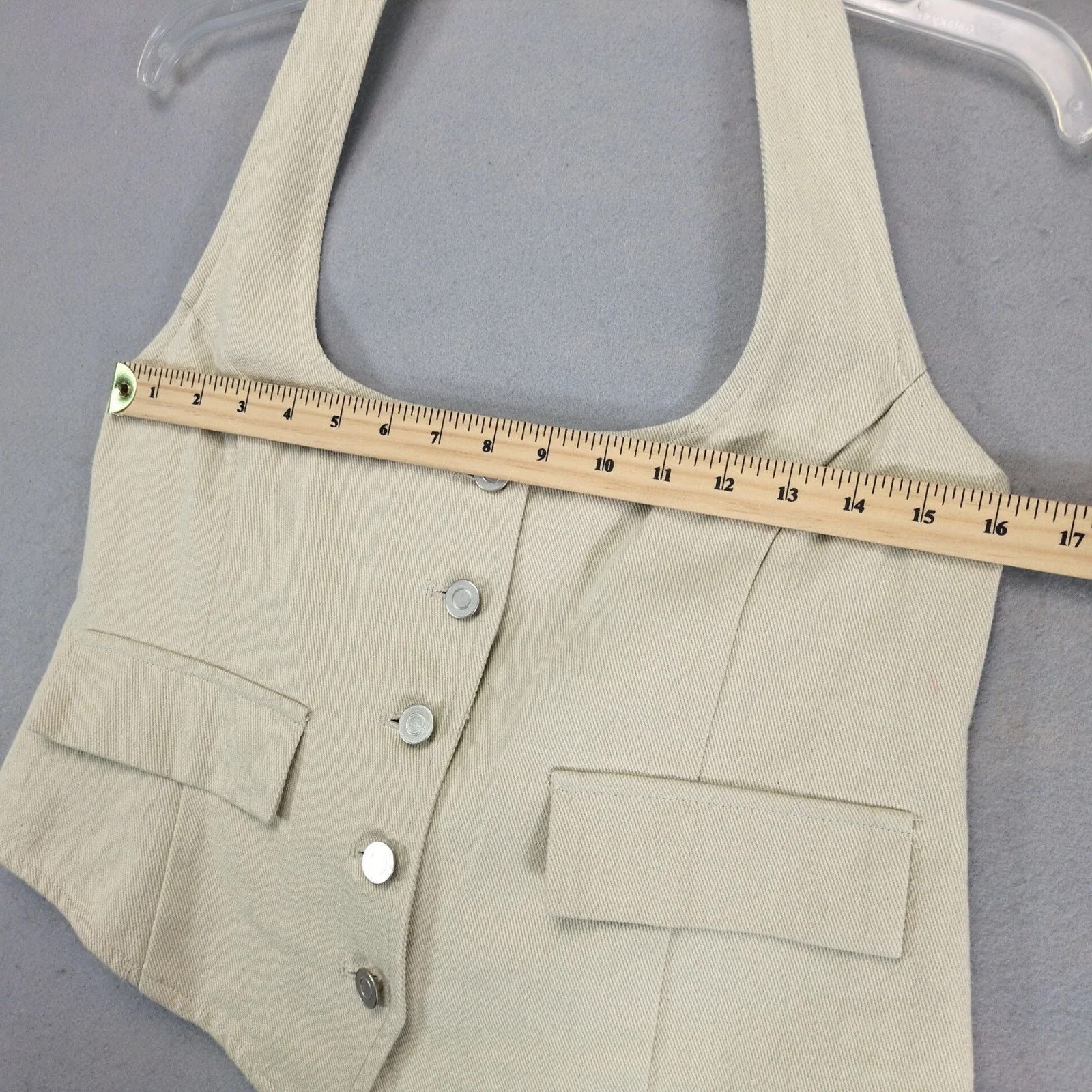 Other NWT Windsor Best In Style Halter Top Vest Beige Denim XL Size L / US 10 / IT 46 - 6 Thumbnail