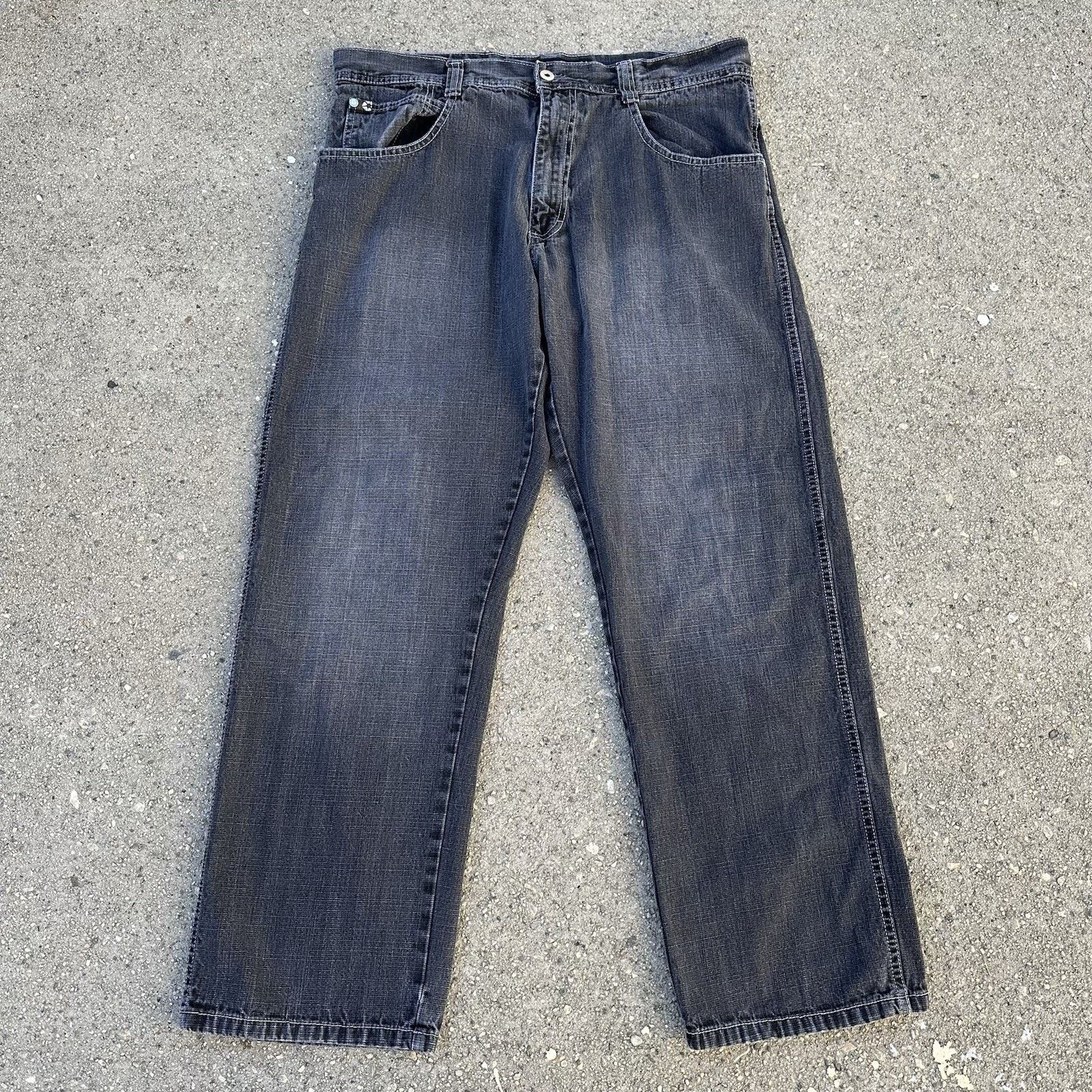 JNCO × Southpole × Streetwear Vintage Southpole Black Wash Baggy