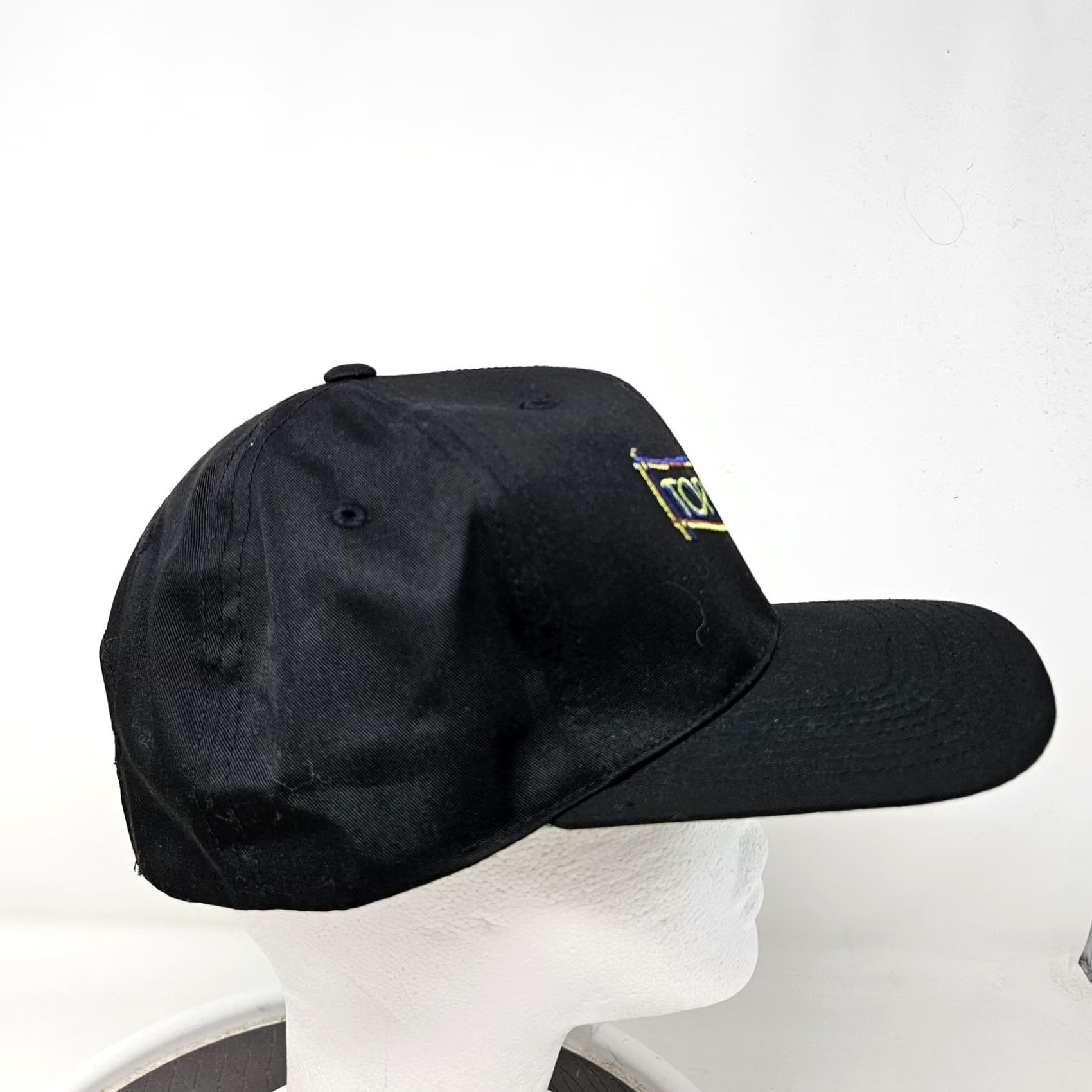 Vintage Topspin Hat Cap Snap Back Black Embroidered Tennis Sports Mens One Size Green Size ONE SIZE - 3 Thumbnail