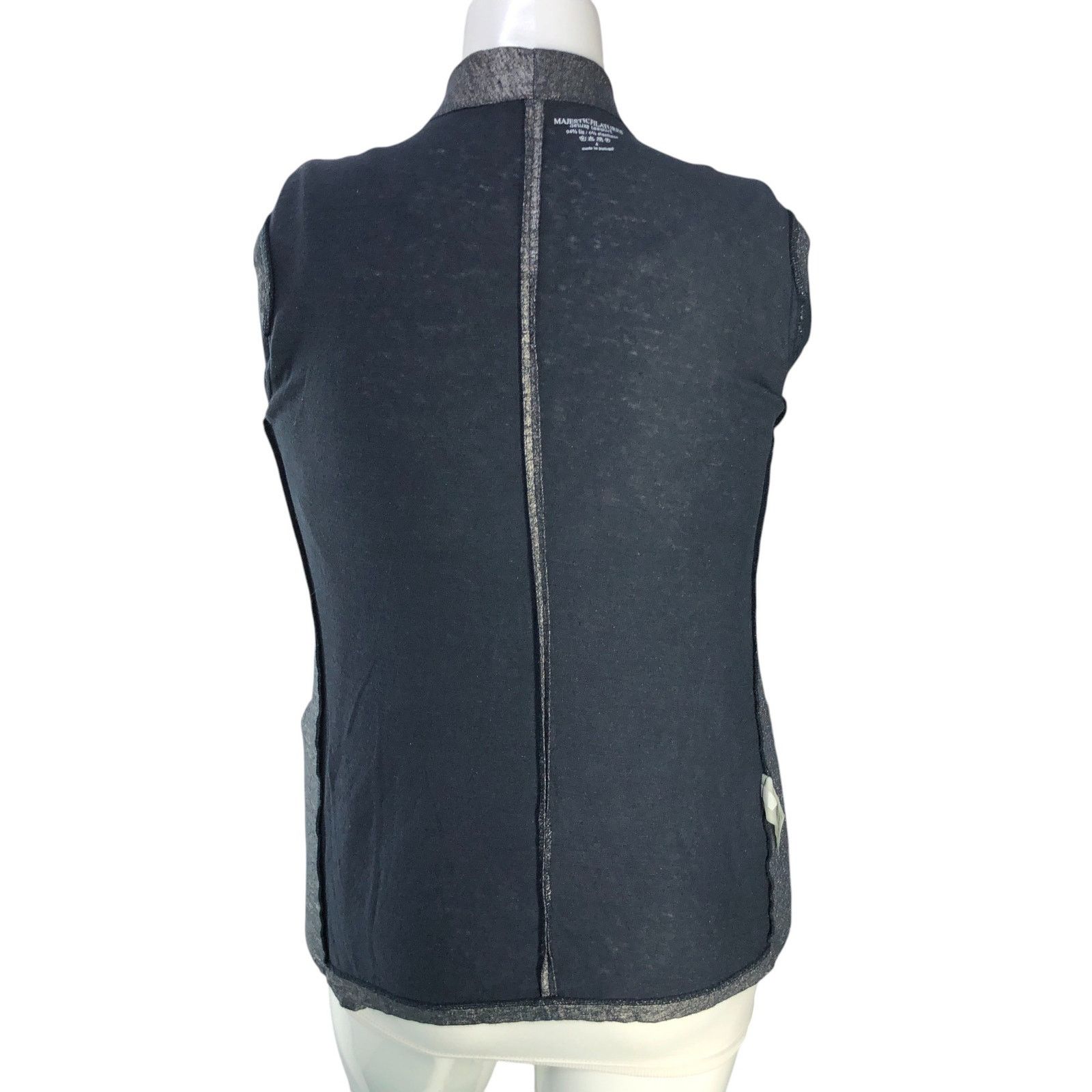 MAJESTIC FILATURES Majestic Filatures Sz 4 (XL) Blazer Open Front Linen Stretch Size L / US 10 / IT 46 - 14 Thumbnail