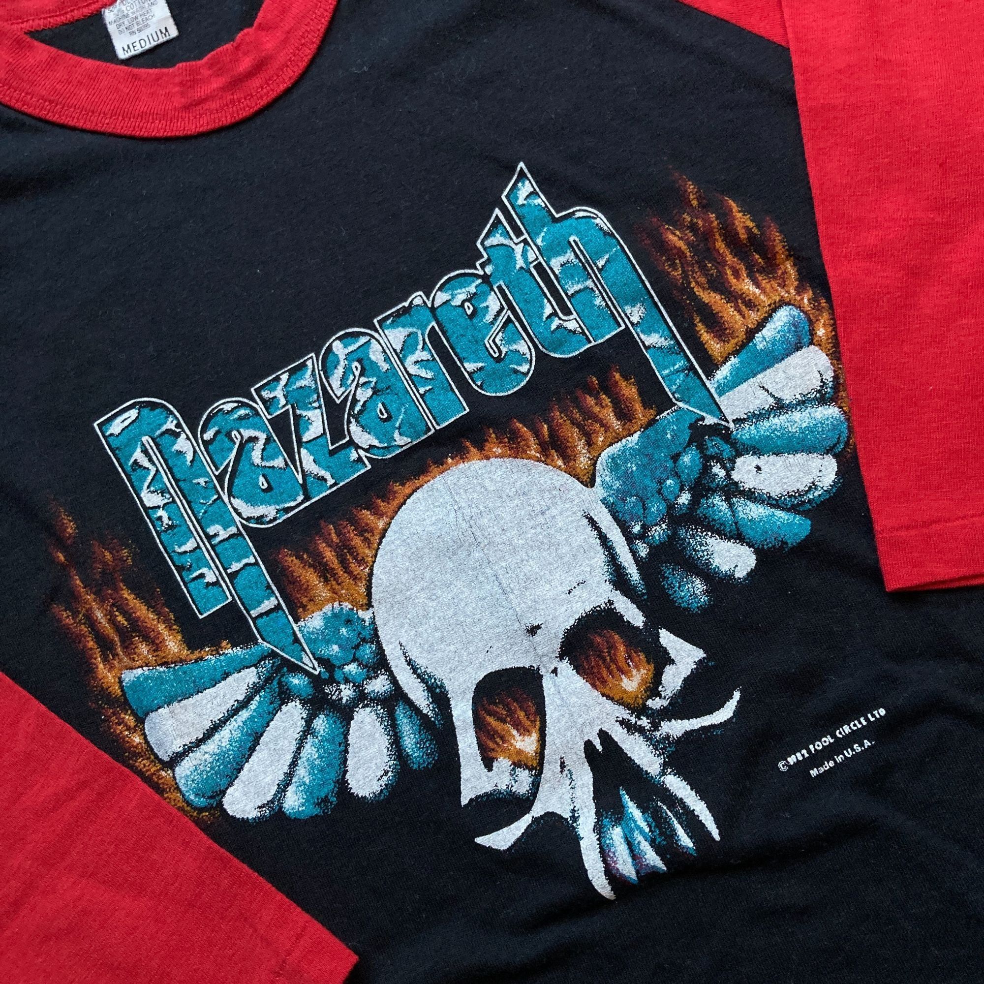 Other Nazareth 1982, Winged Skull, Raglan Shirt, Medium, Vintage 8 Size US M / EU 48-50 / 2 - 2 Thumbnail