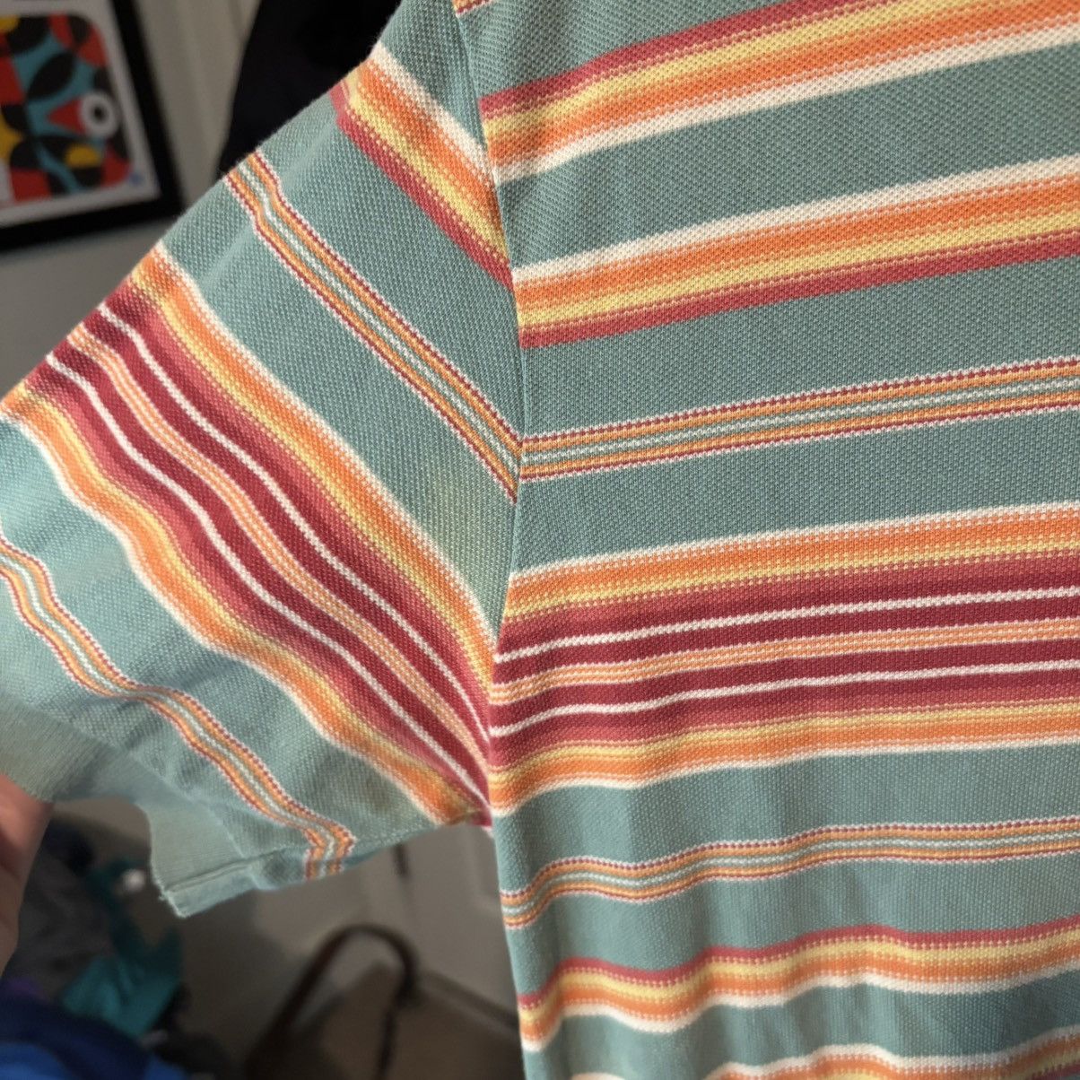 Polo Ralph Lauren Vintage Polo by Ralph Lauren Mens M Teal Green Striped Polo Size US M / EU 48-50 / 2 - 4 Thumbnail