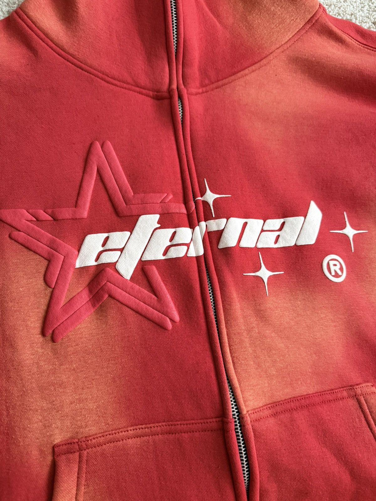 Other Sun Faded Star Boy Oversized Cropped Full Zip Up XXL Size US XXL / EU 58 / 5 - 5 Thumbnail