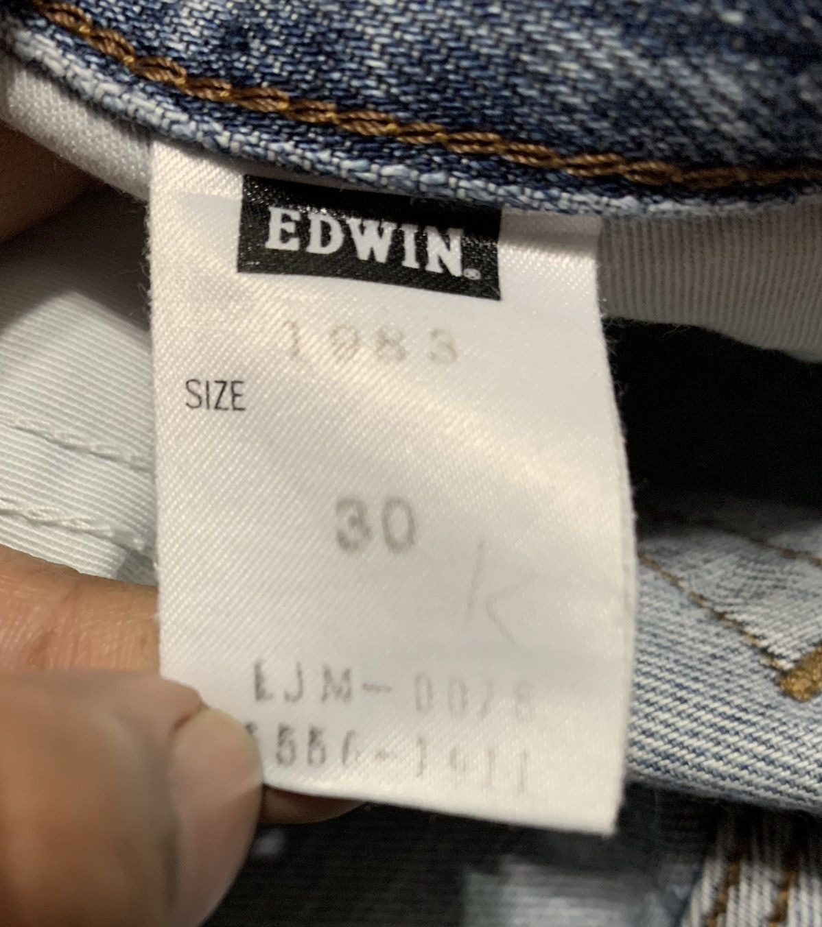 Edwin Vintage Edwin Straight Faded Blue Jeans Size US 31 - 8 Thumbnail