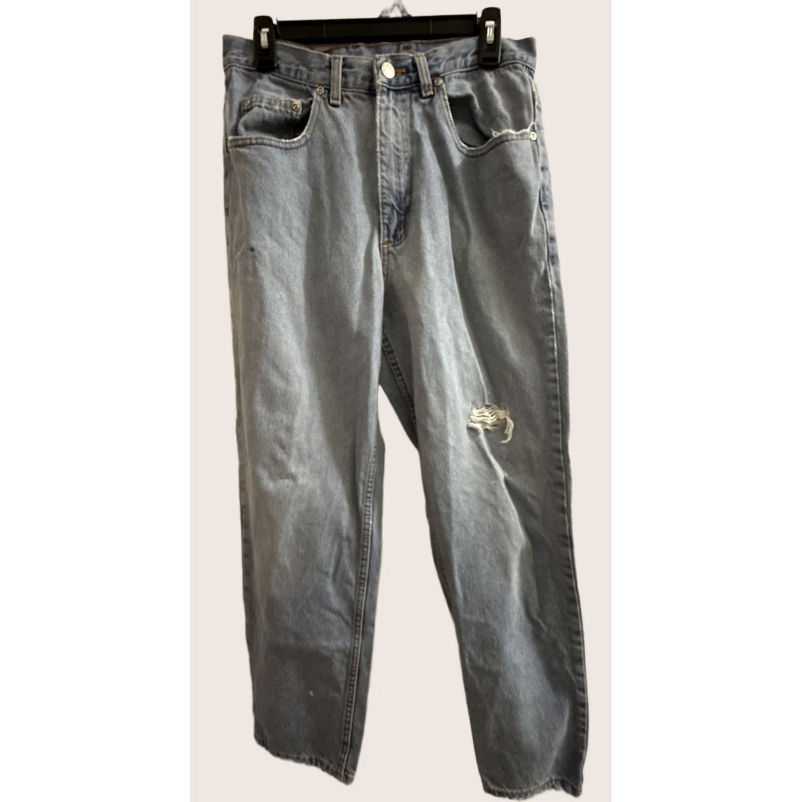 Denime VINTAGE Member's Mark Jeans Blue 32x30 Old School Faded Denim Frayed Mens Size US 32 / EU 48 - 1 Thumbnail