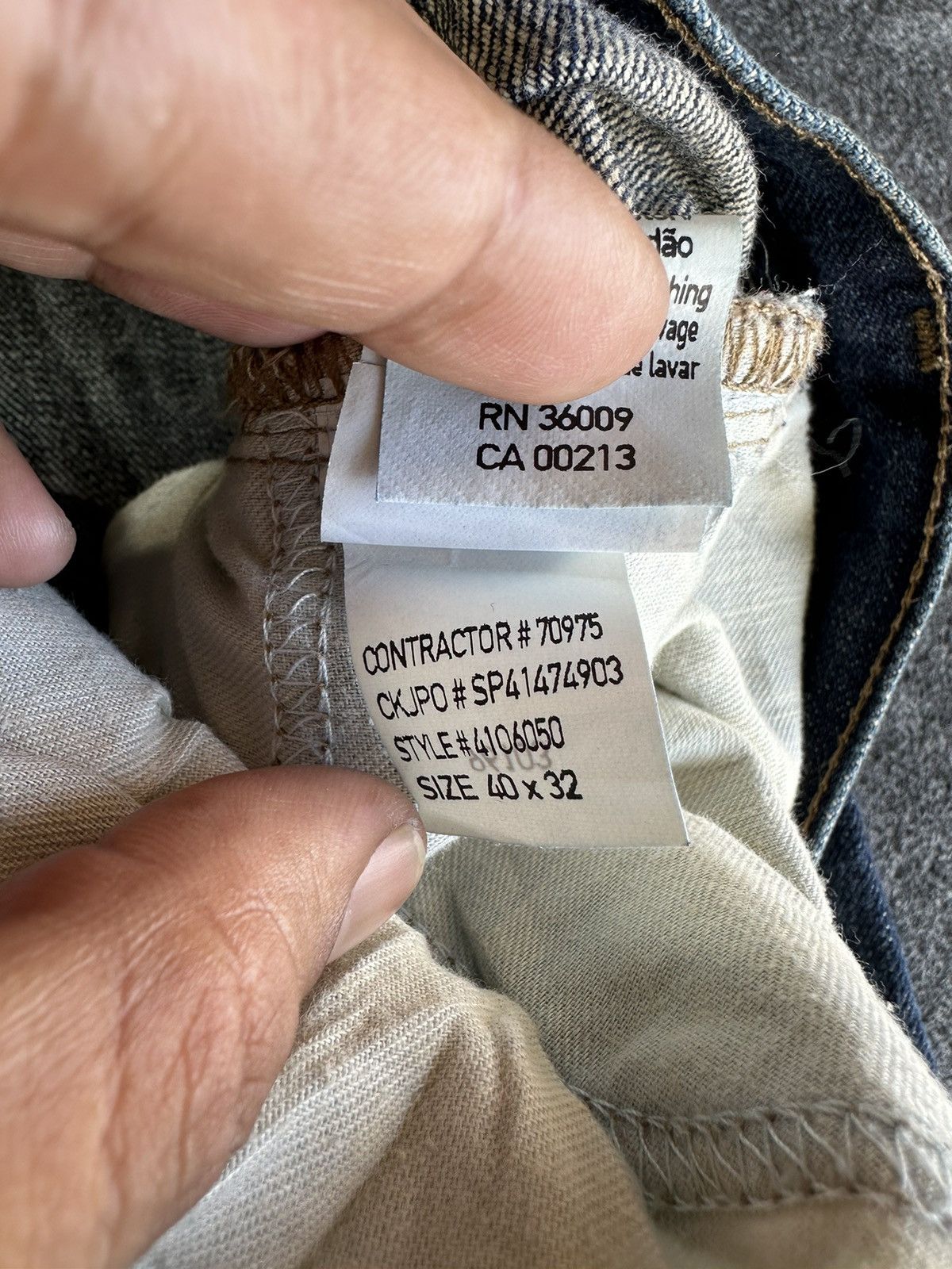 Calvin Klein × Designer × Vintage Vintage Calvin Klein Denim Big Size D275 Size US 40 / EU 56 - 18 Thumbnail