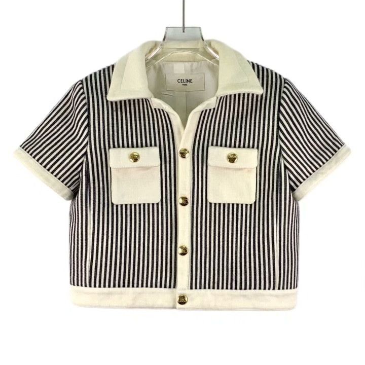 Celine Celine 2023 Colorblock Stripe Wool Jacket Size S / US 4 / IT 40 - 1 Thumbnail